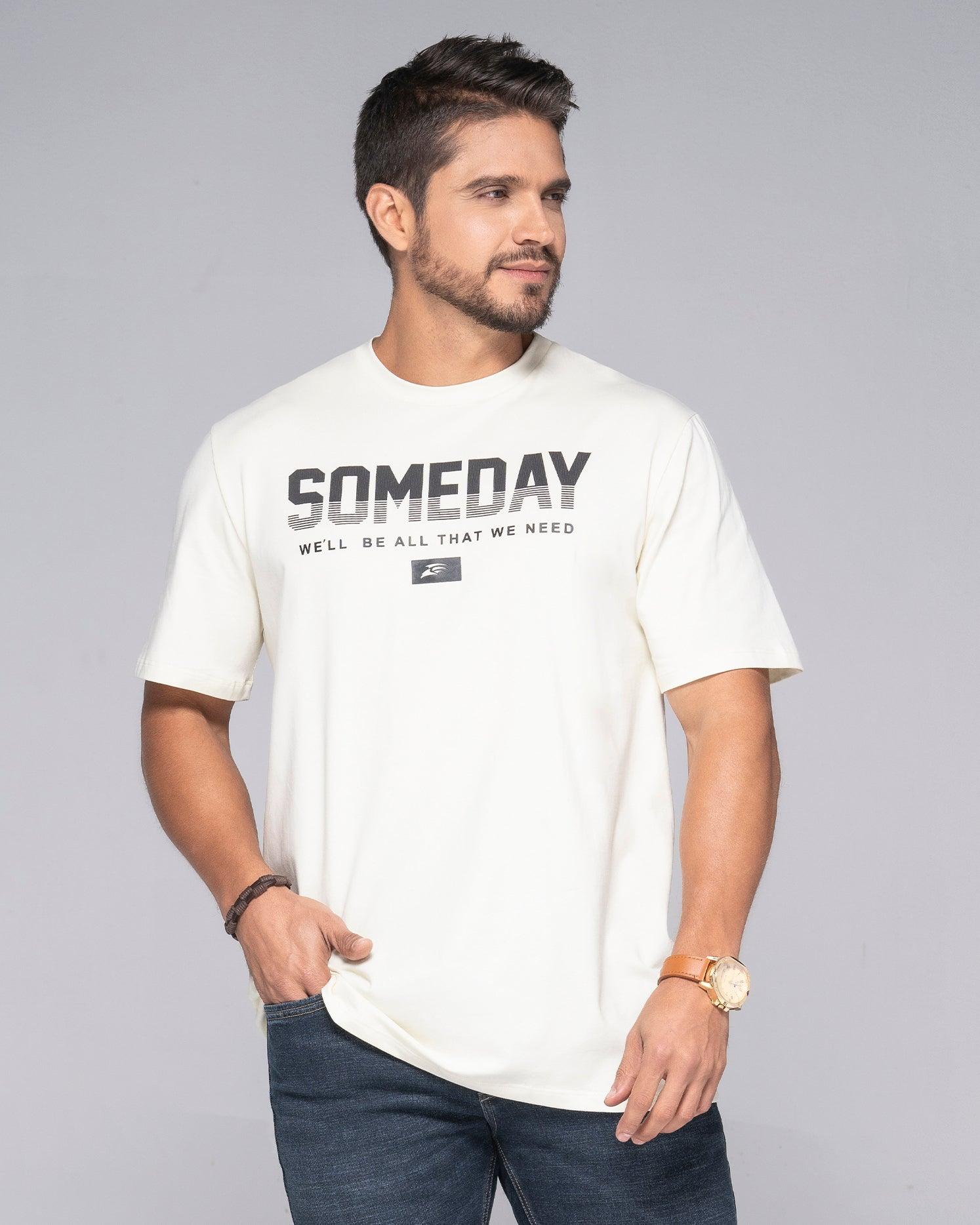 Camiseta Slim Color Vainilla Y Verde Oliva Marca Rappaz