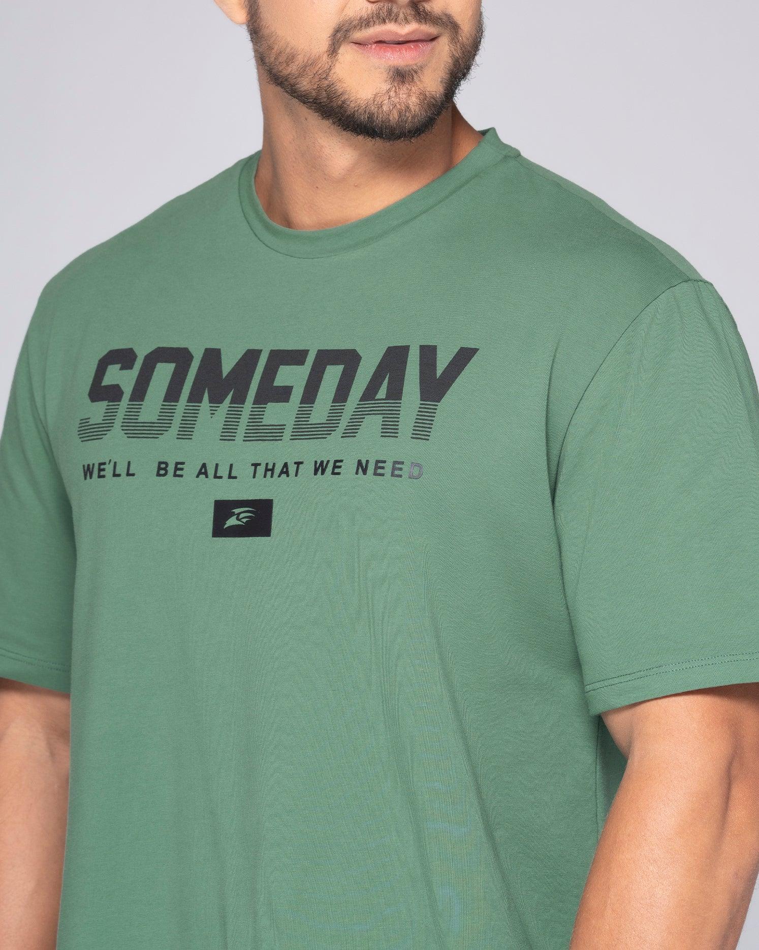 Camiseta Slim Color Vainilla Y Verde Oliva Marca Rappaz