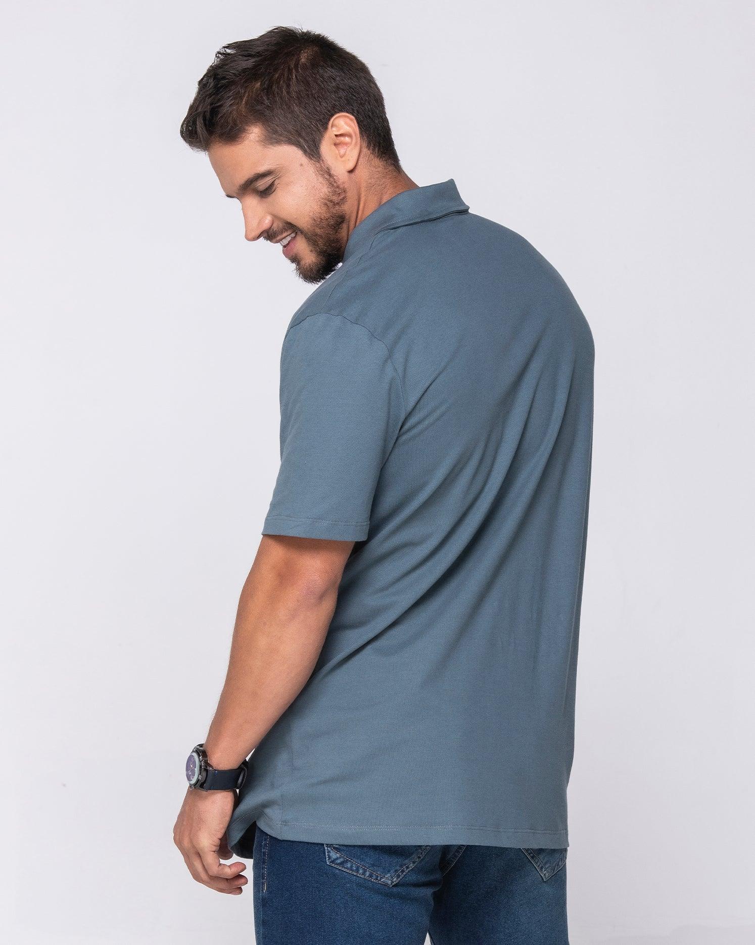 Camiseta Polo Beige, Negro, Gris Medio Y Terracota Marca Rappaz