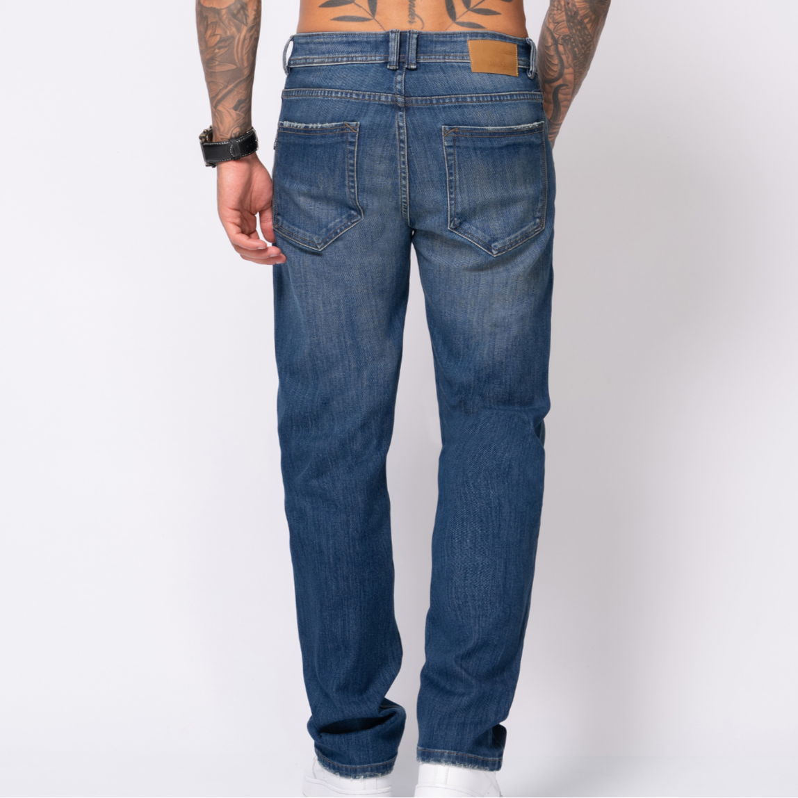 Jean Regular Desgaste Efecto Bigote Marca Rappaz