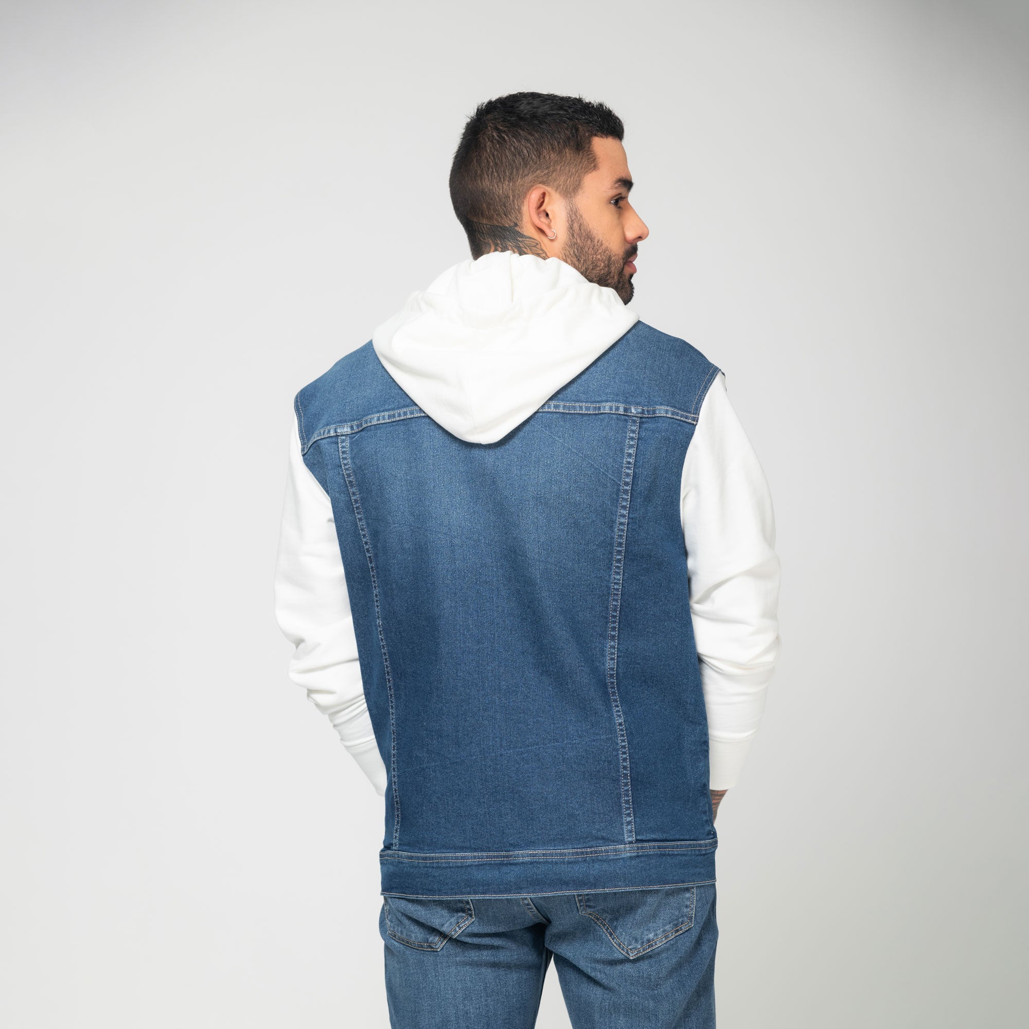 Chaqueta Denim con Capucha
