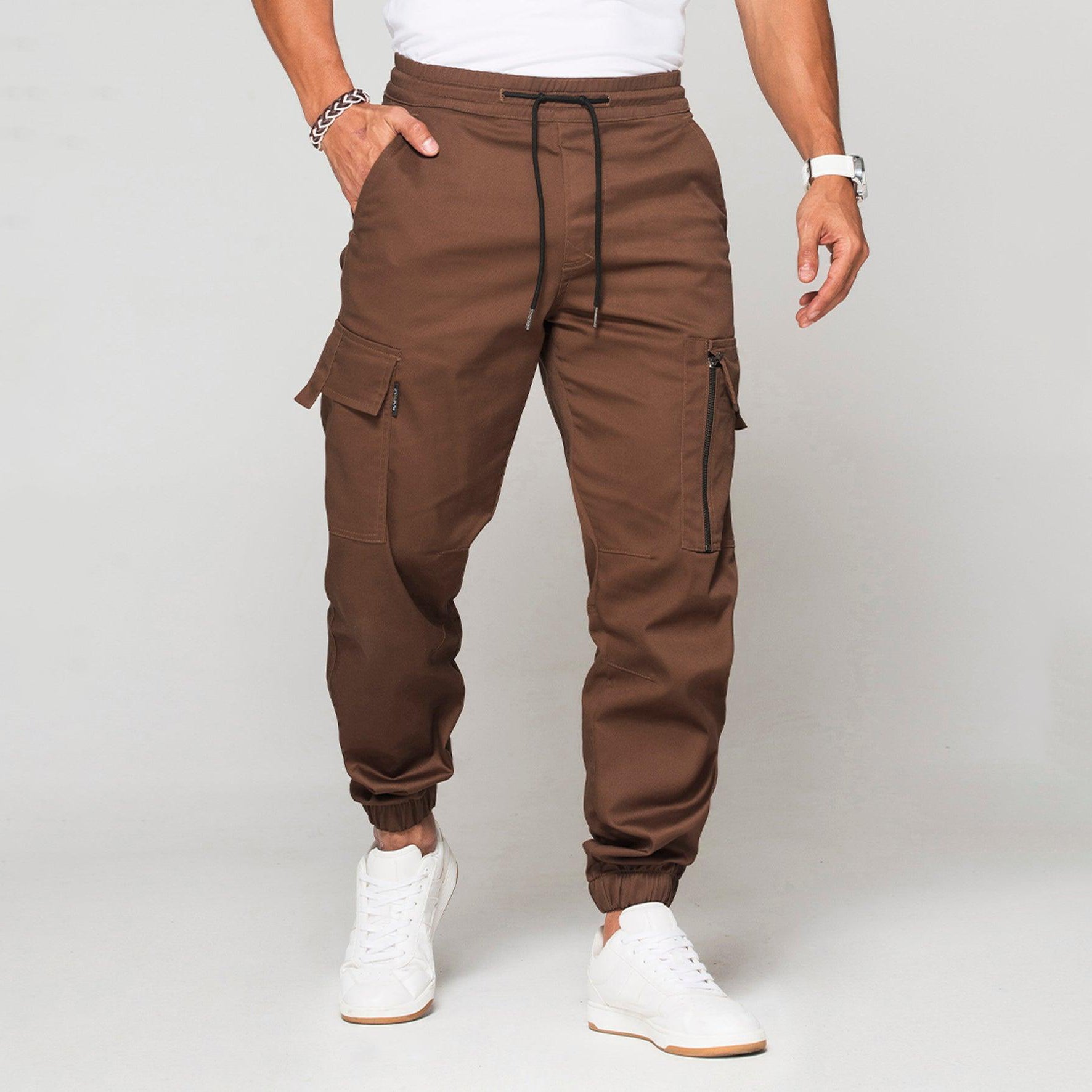 JOGGER TIPO CARGO CON CIERRE EN BOLSILLO LATERAL