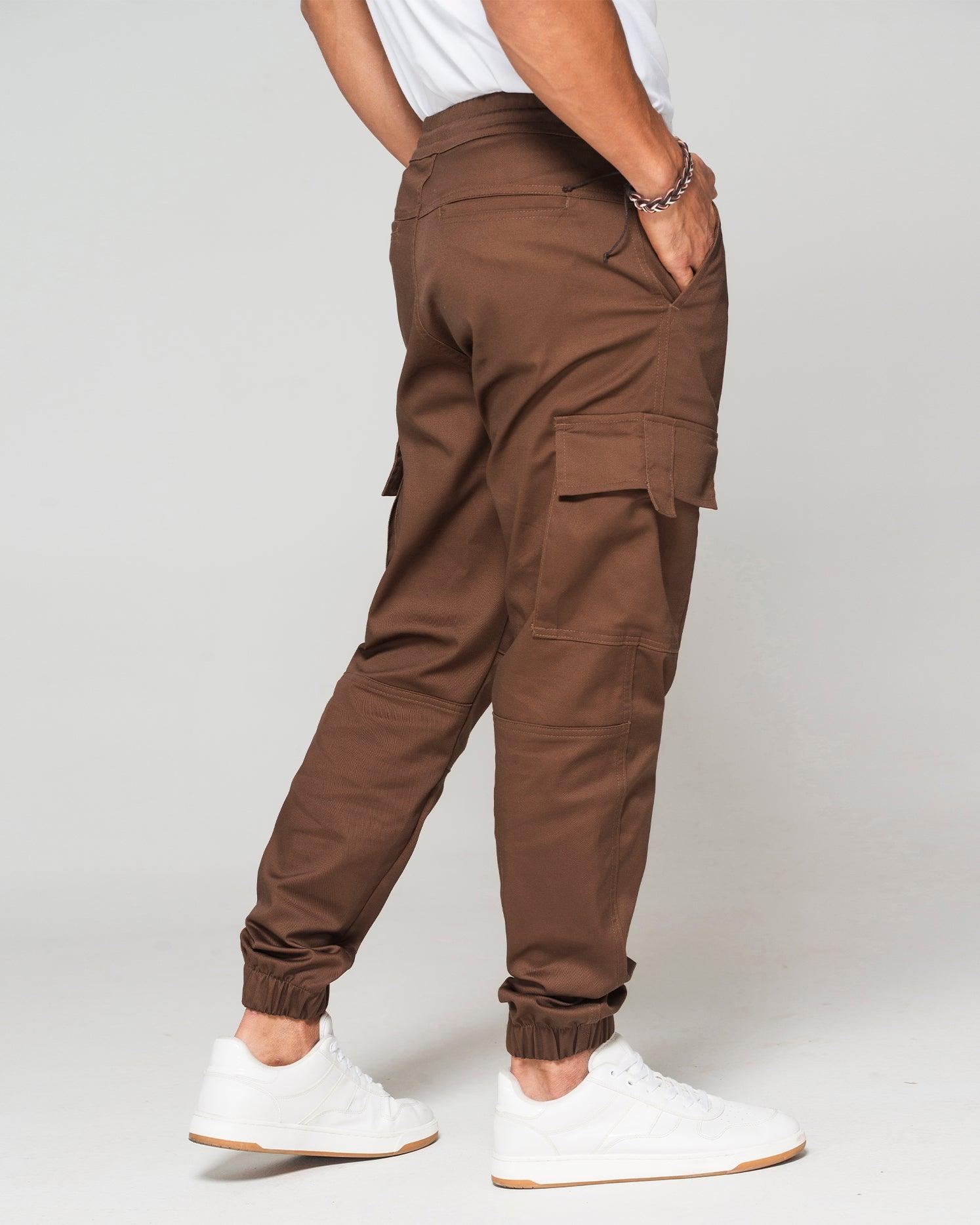 JOGGER TIPO CARGO CON CIERRE EN BOLSILLO LATERAL