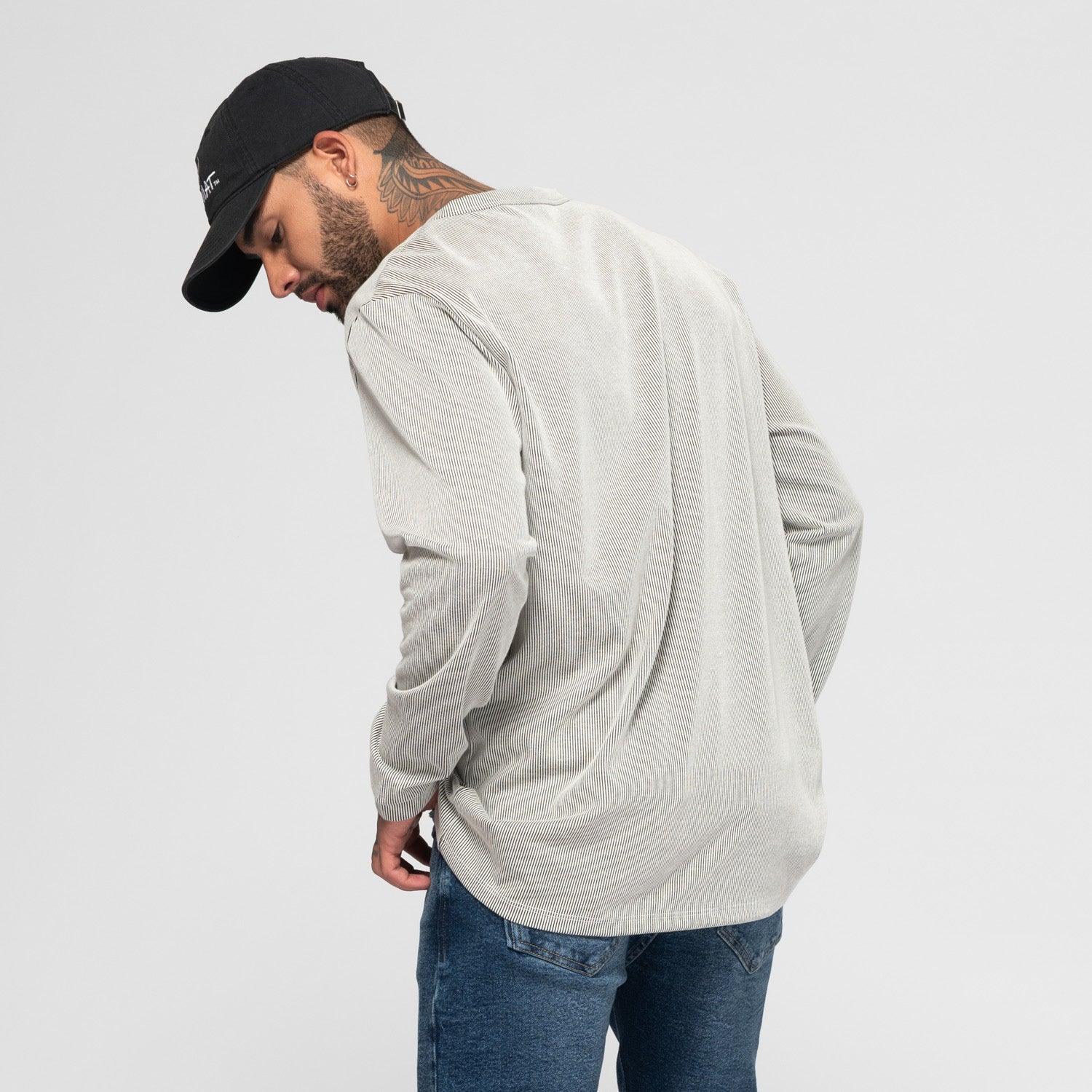 Long Sleeve Corded Layer Black