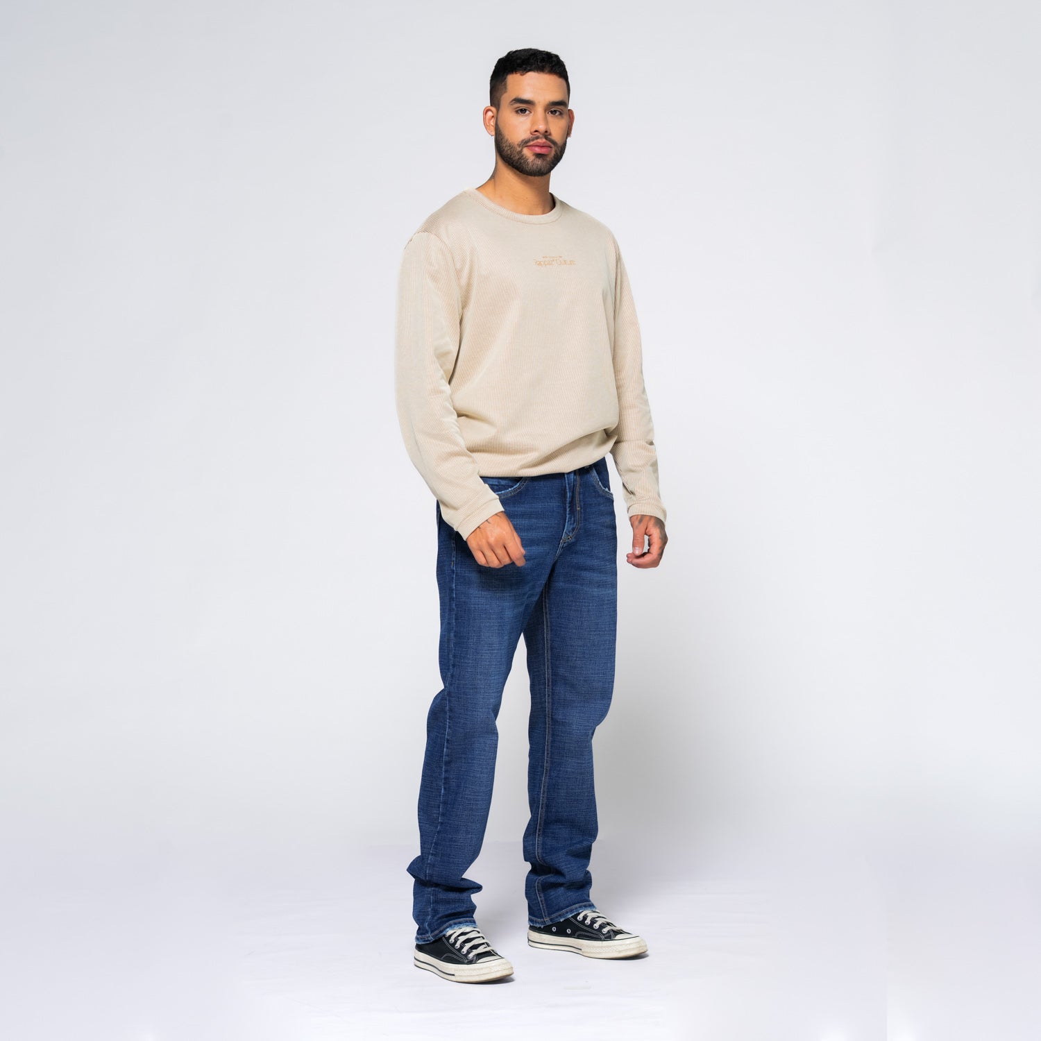 Long Sleeve Corded Layer Kaki