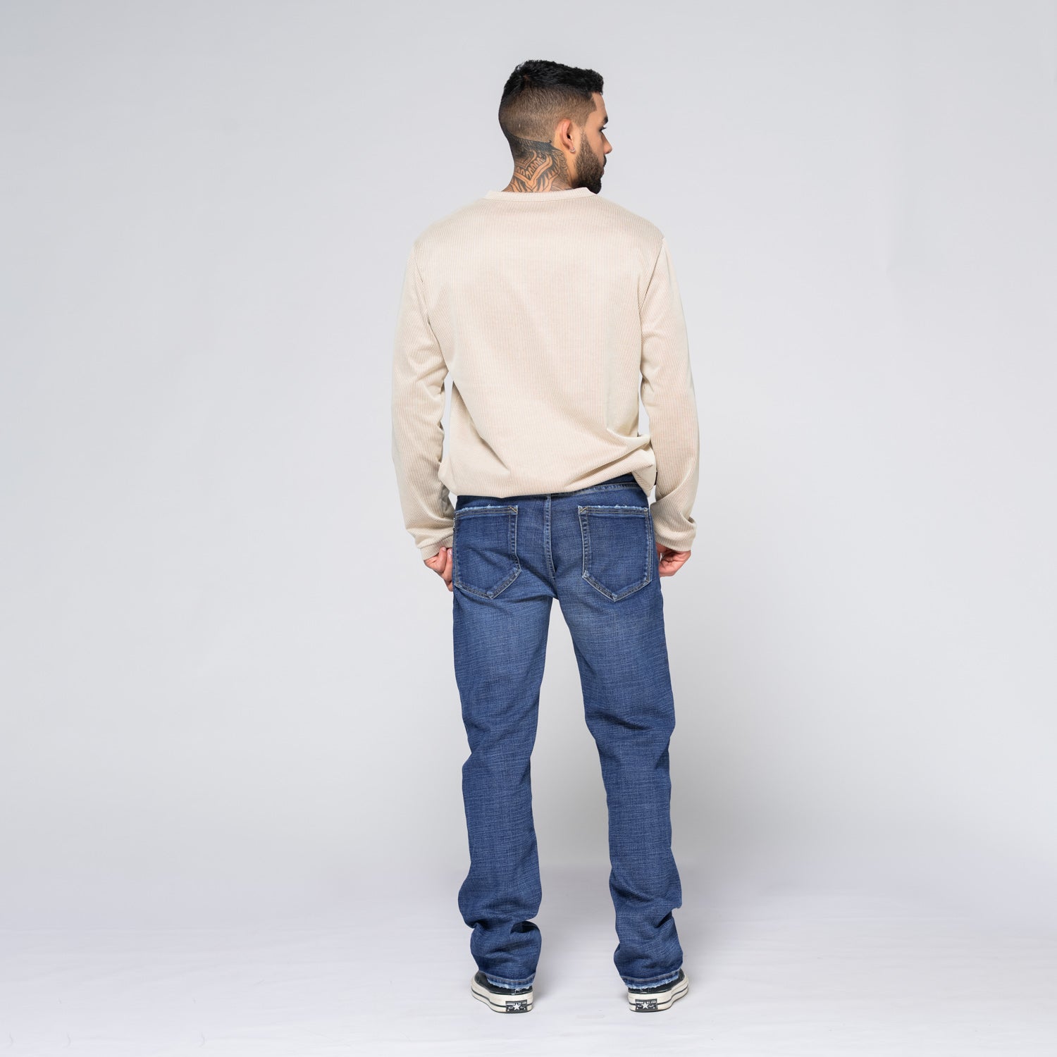 Long Sleeve Corded Layer Kaki