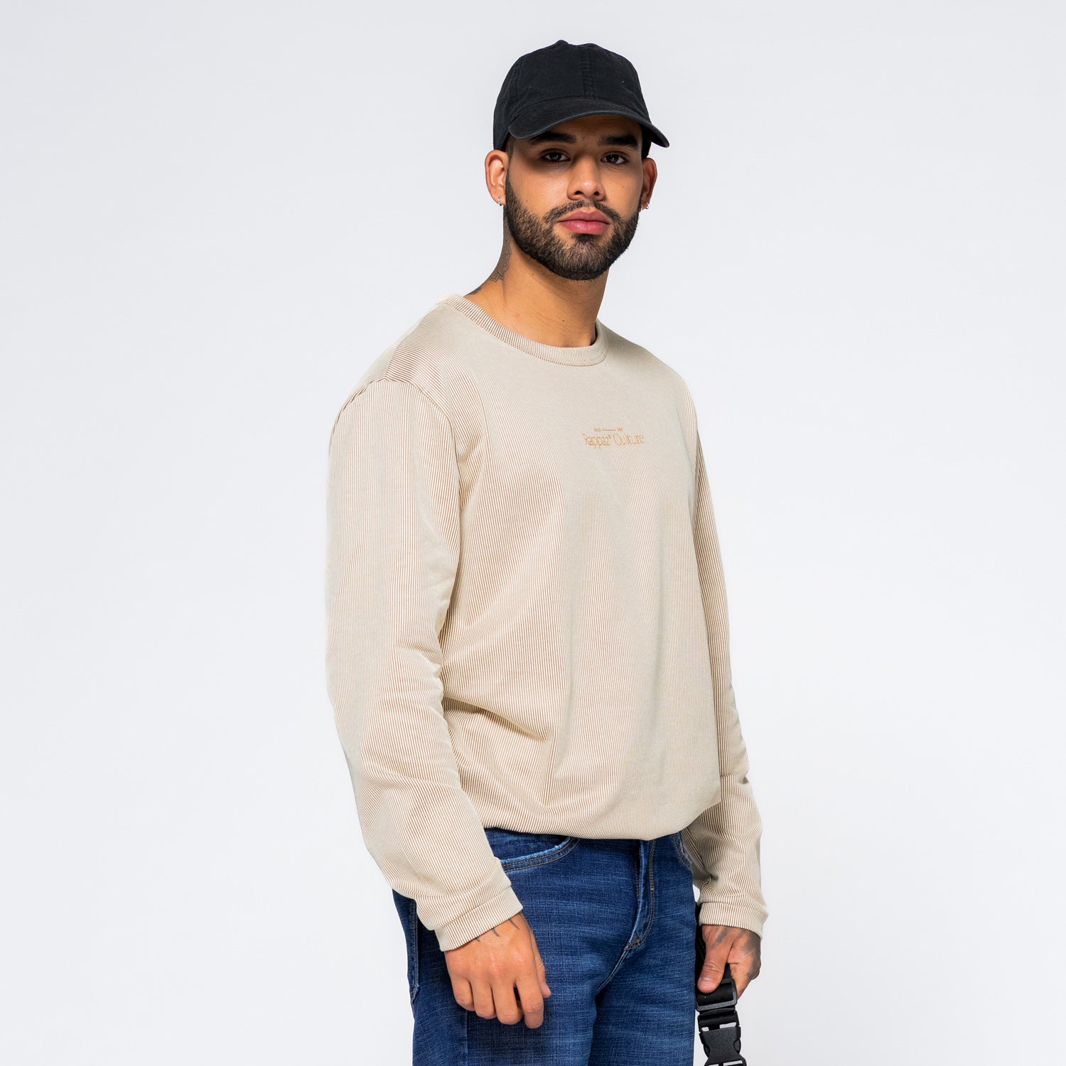 Long Sleeve Corded Layer Kaki