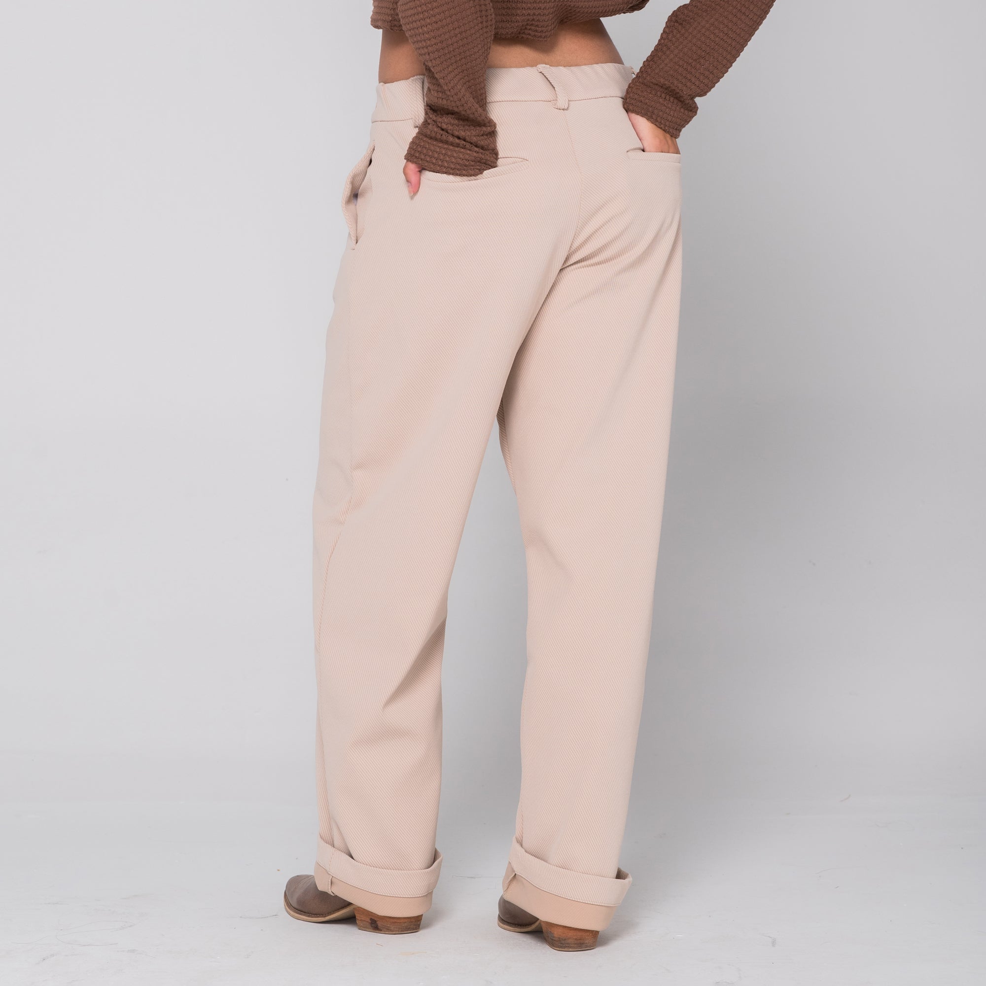 Beige EcoDrift Trousers