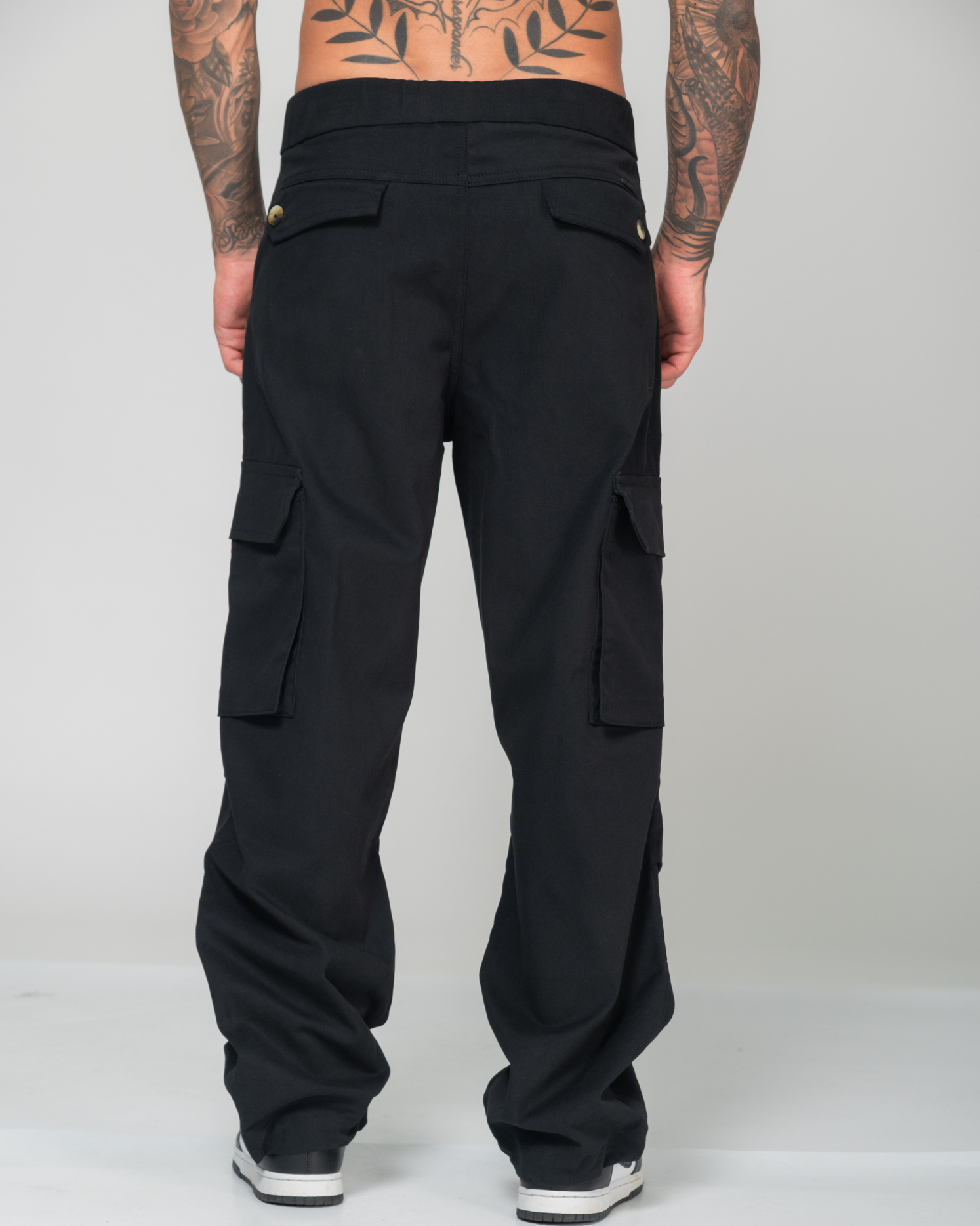 Jogger Relaxed Fit Cargo Bota Drapeada Marca Rappaz