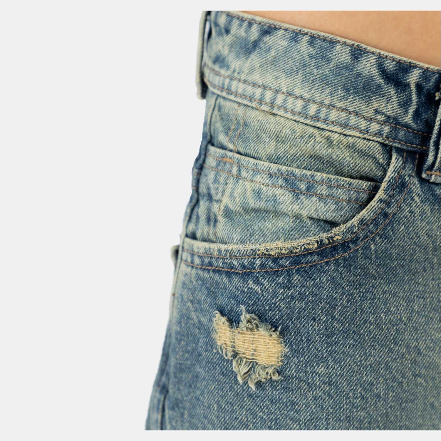 Dirty Fade Oversize Short WOMAN