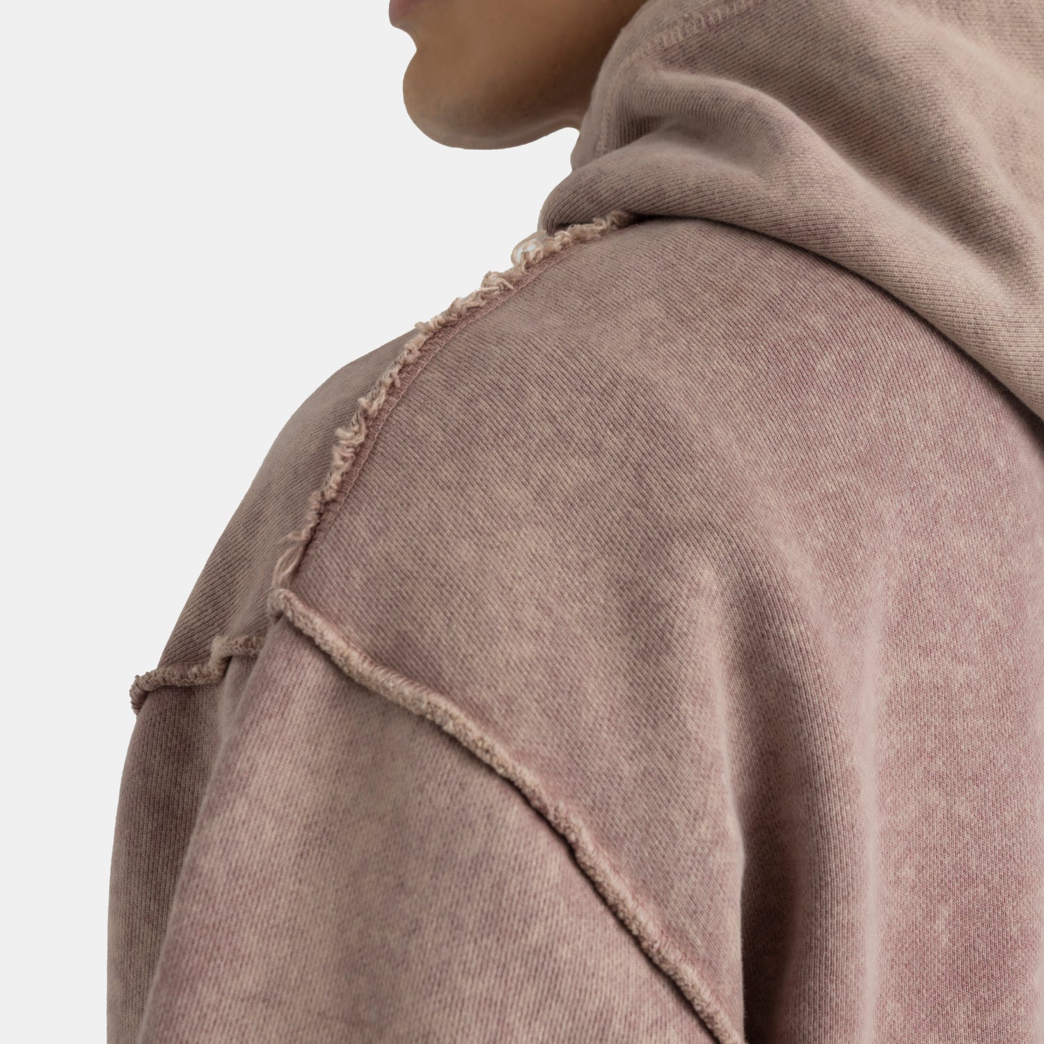 Acid Wash Hoodie Camel