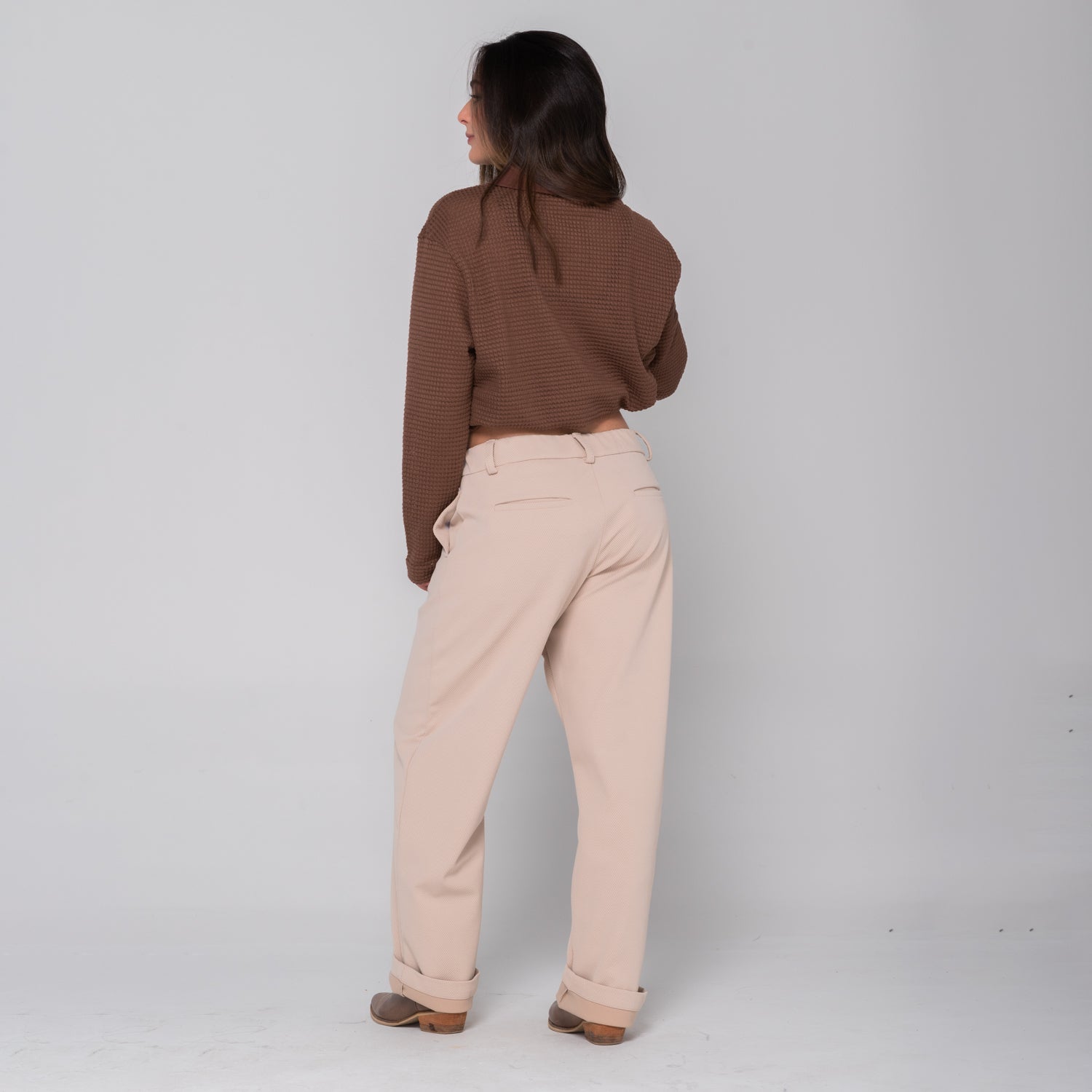 Beige EcoDrift Trousers
