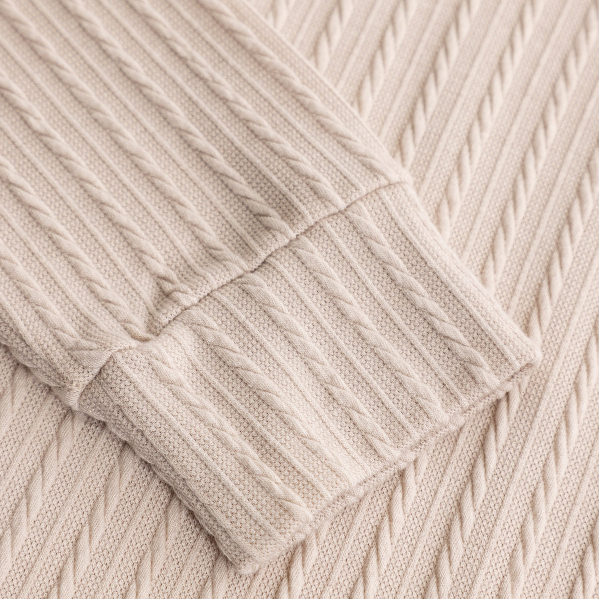 Polo Knit Sweater Beige