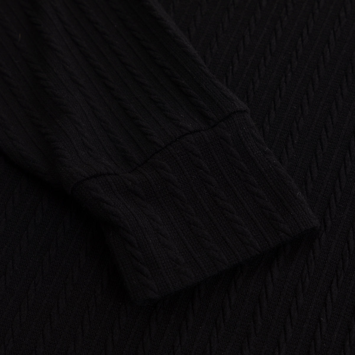 Polo Knit Sweater Negro