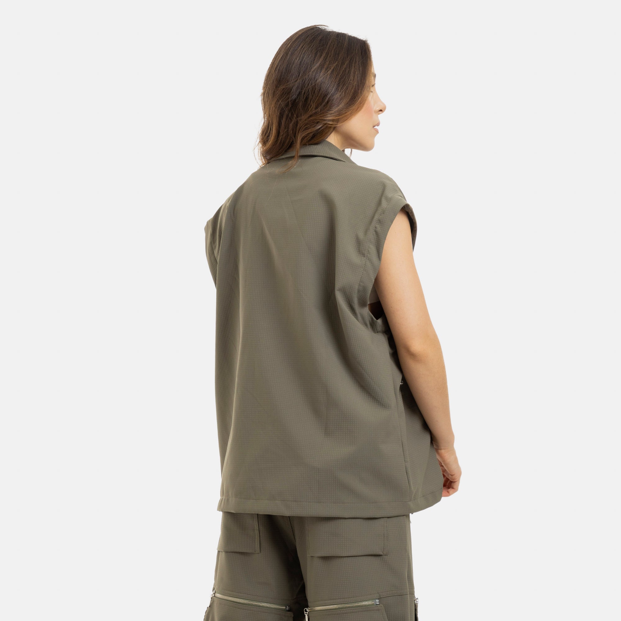 Convertible Utility Jacket Military Green