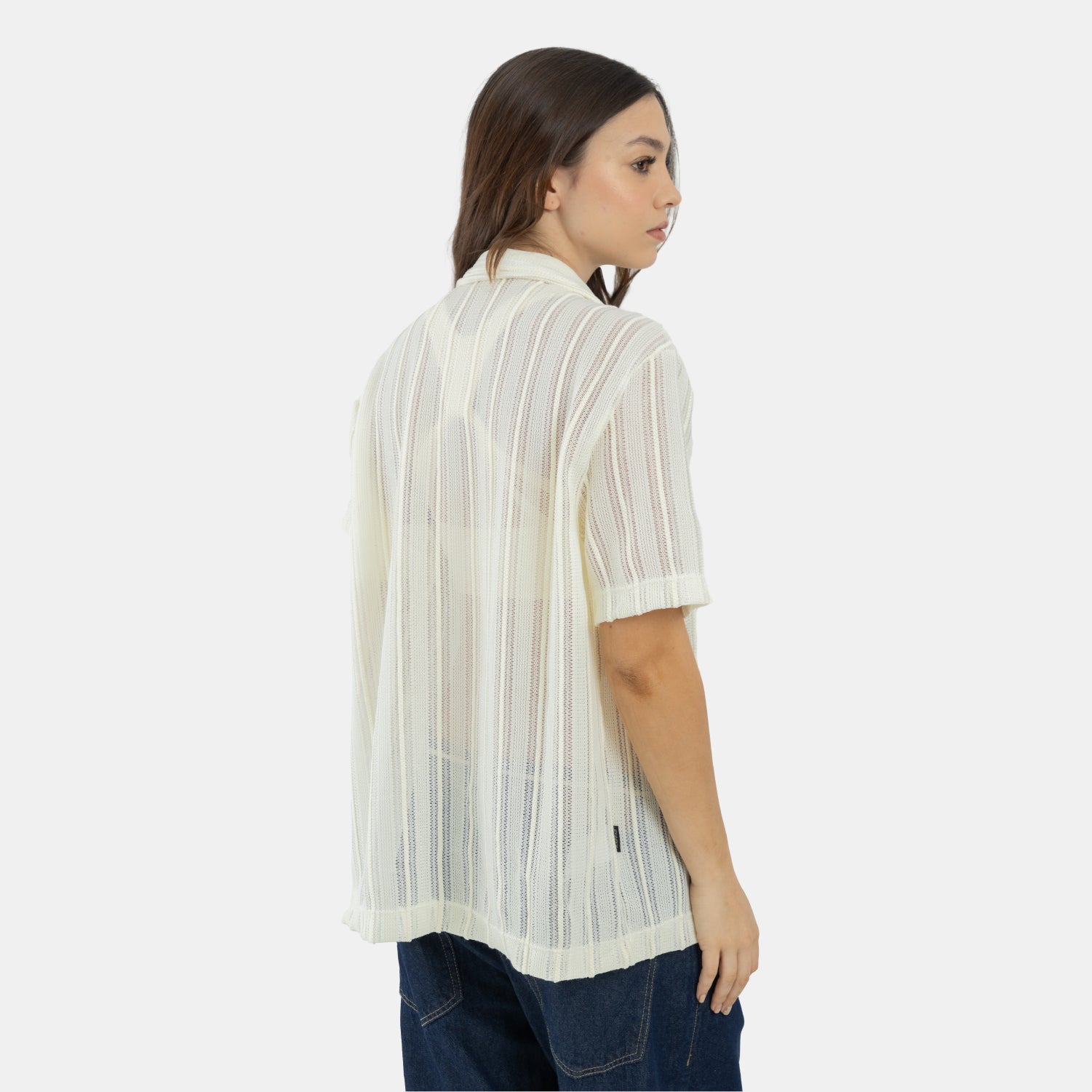 Shadow Lines Shirt Ivory WOMAN