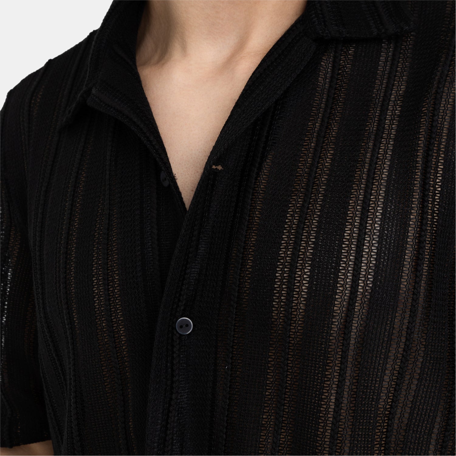 Shadow Lines Shirt Black