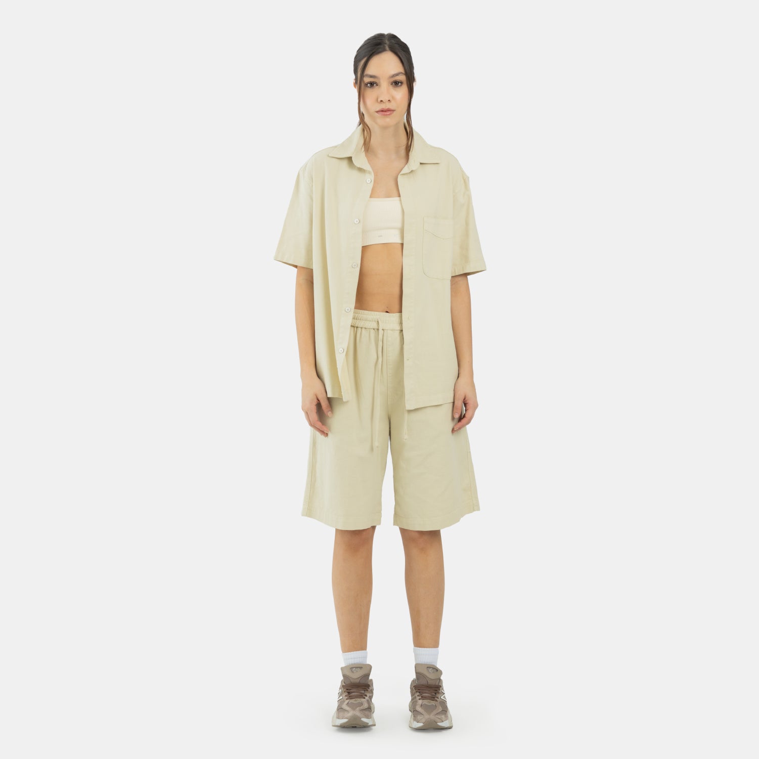 Short Sleeve Shirt Vanilla WOMAN