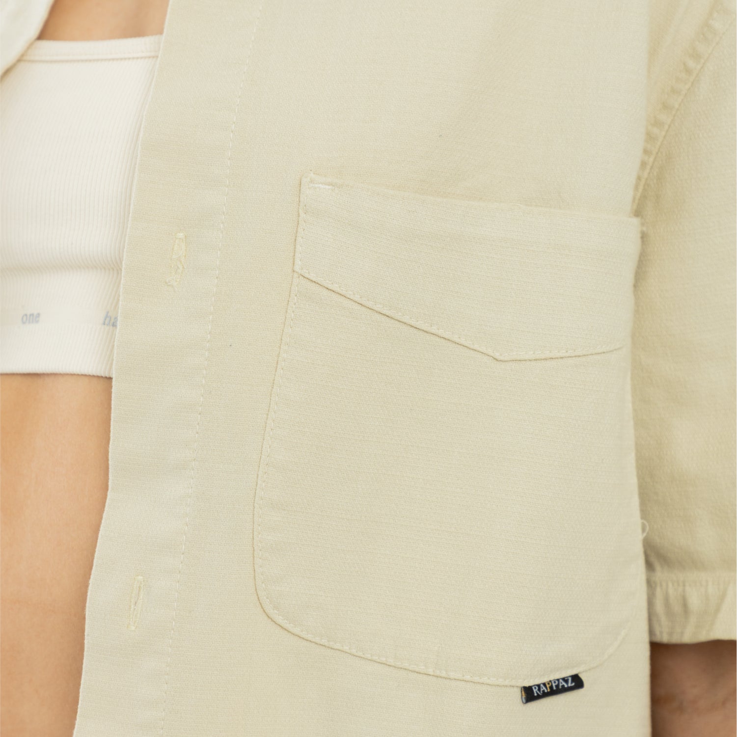 Short Sleeve Shirt Vanilla WOMAN