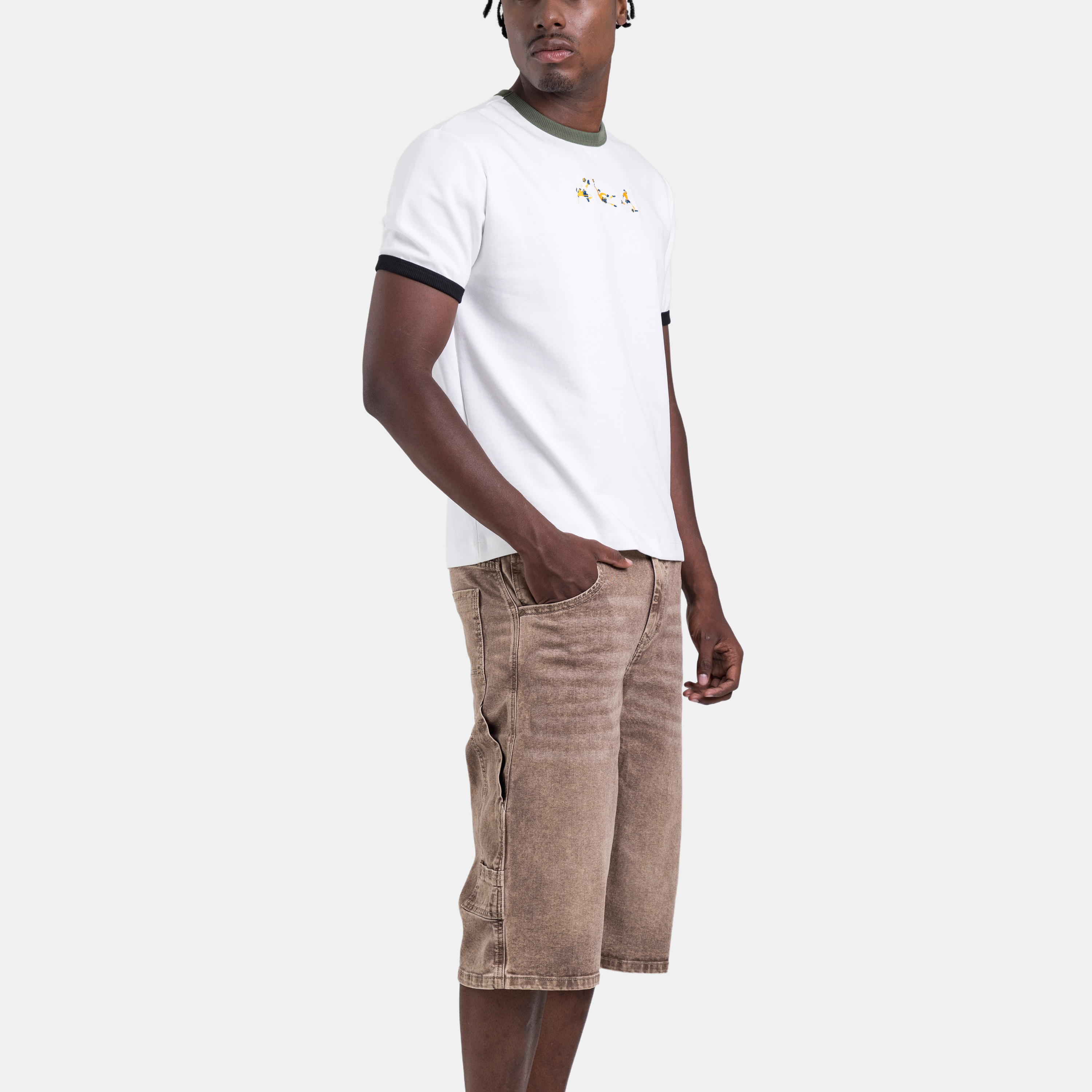 Gol Ringer Tee Ivory