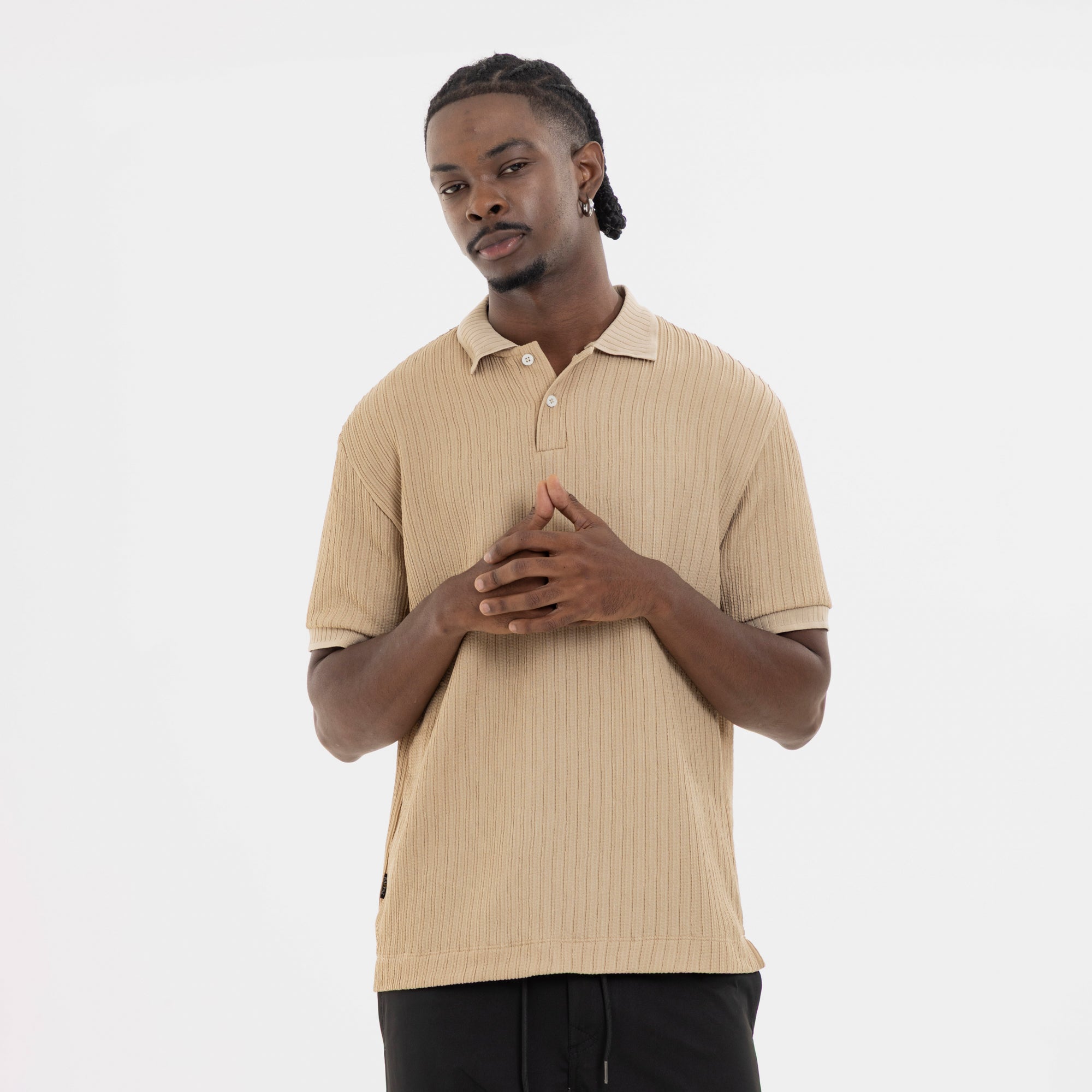 Refined Polo Knit Kaki