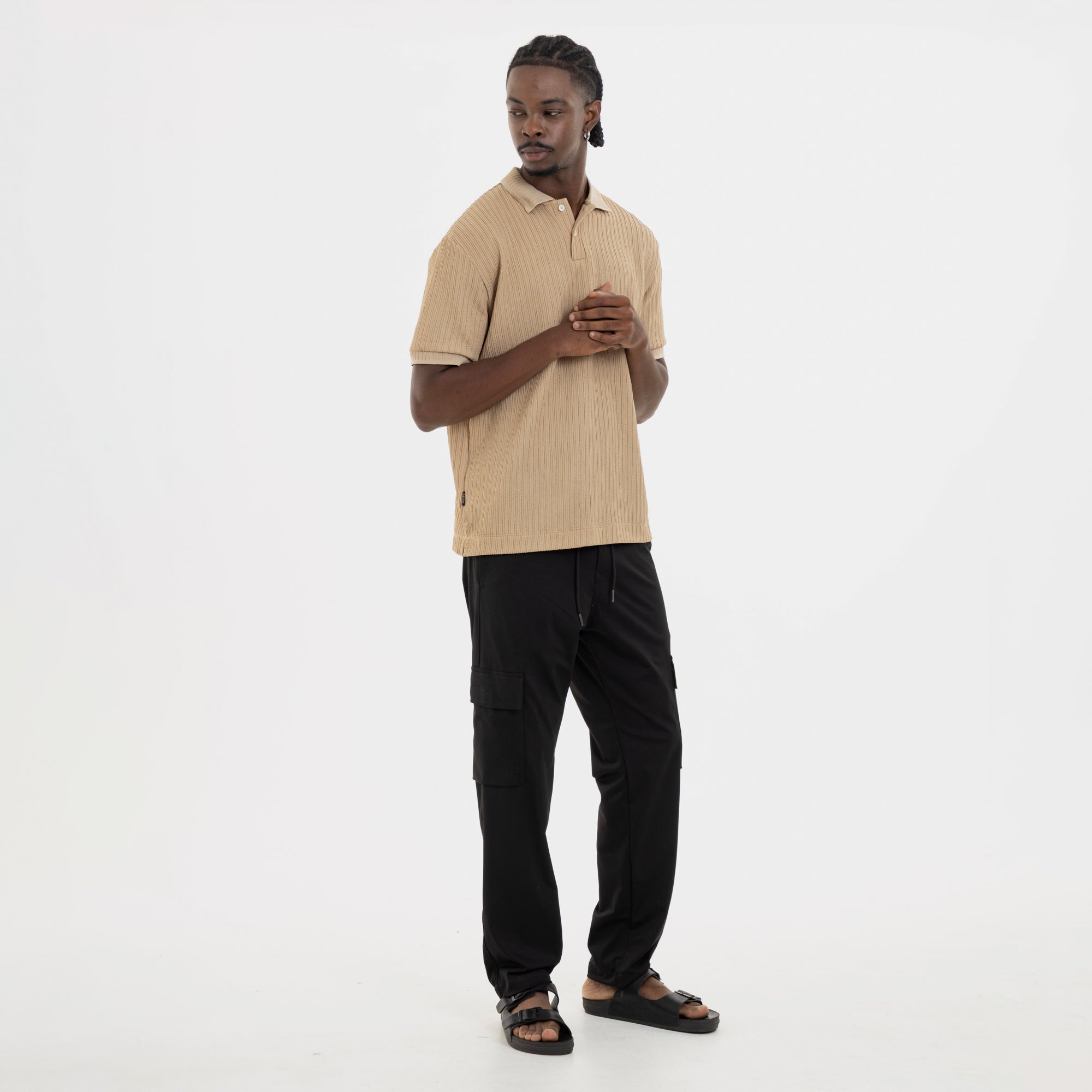 Refined Polo Knit Kaki
