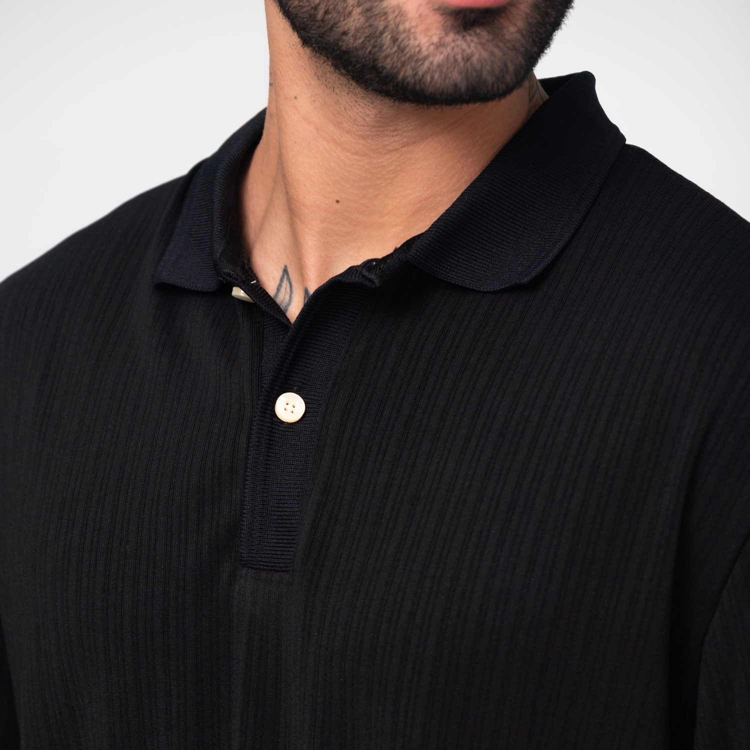 Camiseta Elemental Tipo Polo Texturizada Marca Rappaz