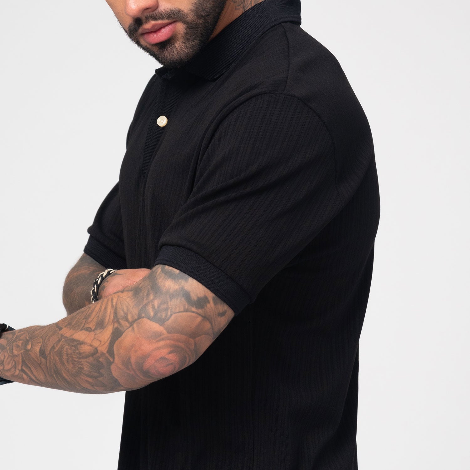 Camiseta Elemental Tipo Polo Texturizada Marca Rappaz