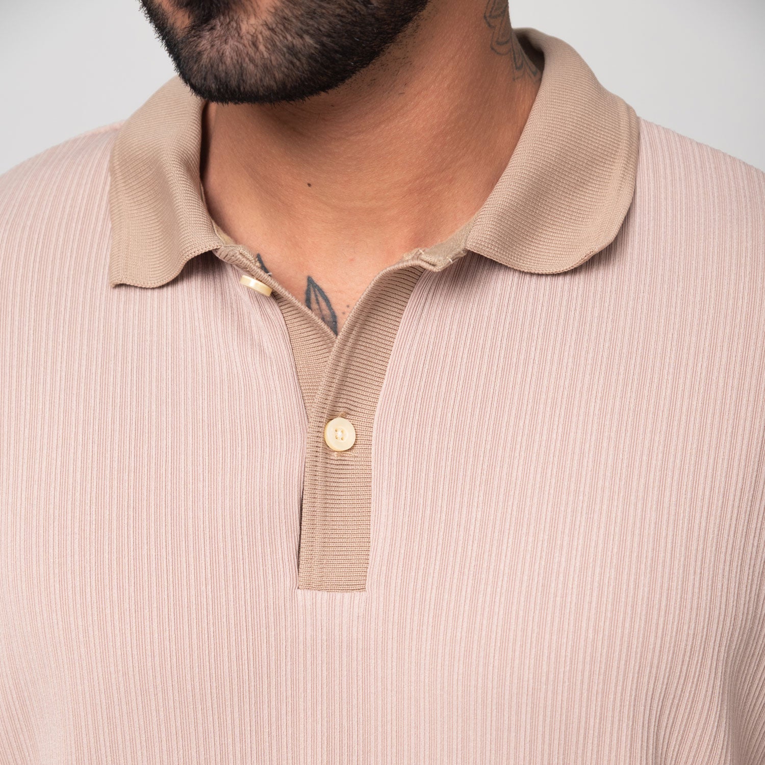 Camiseta Elemental Tipo Polo Texturizada Marca Rappaz