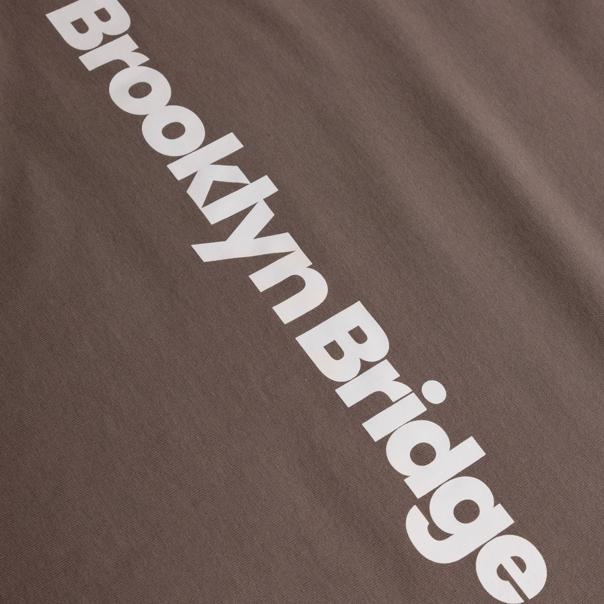 Boxy Fit Tee Brooklyn Bridge Taupe