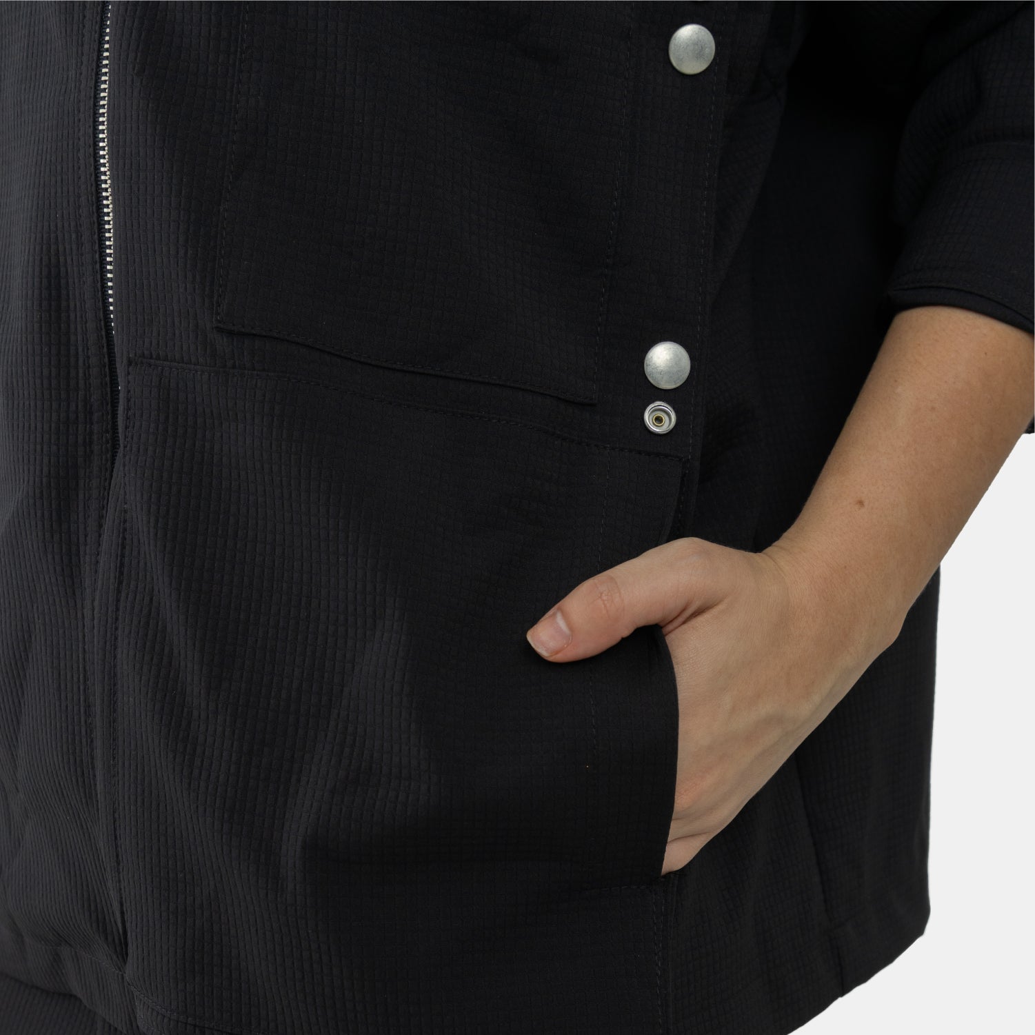 Convertible Utility Jacket Black WOMAN