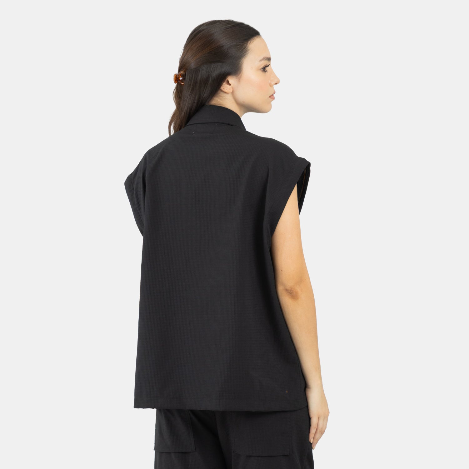 Convertible Utility Jacket Black WOMAN