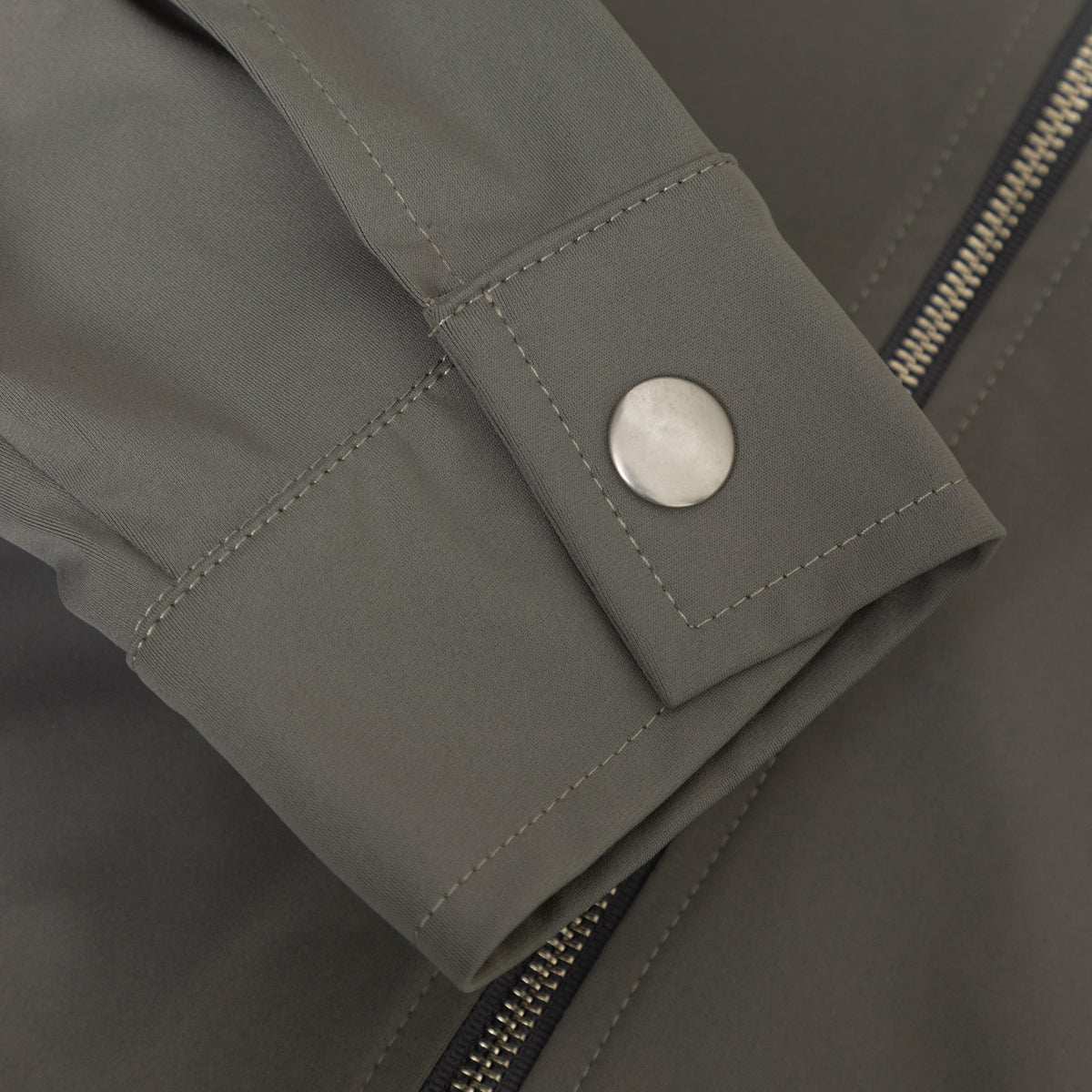 Clean Zip Jacket Taupe