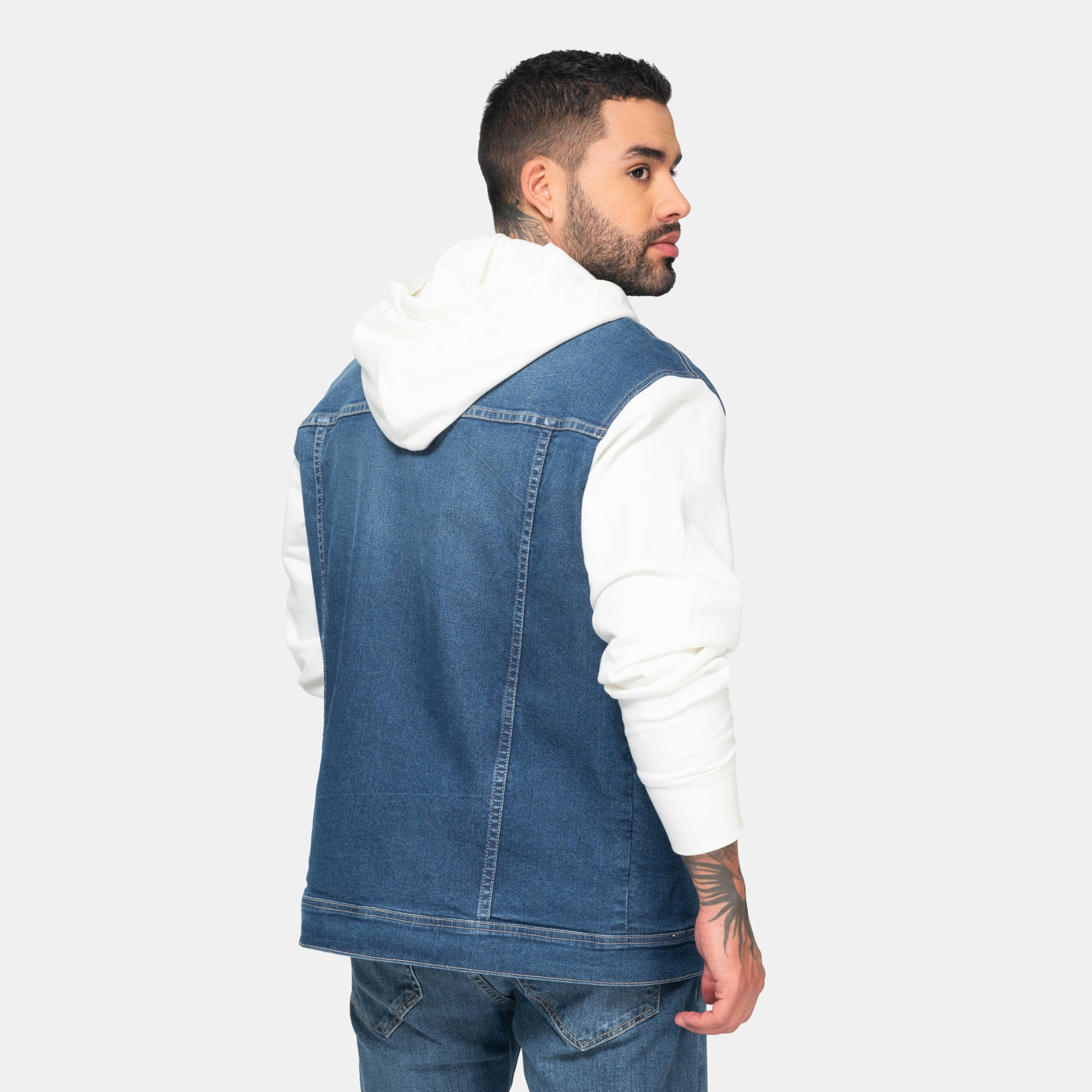 Chaqueta Denim con Capucha