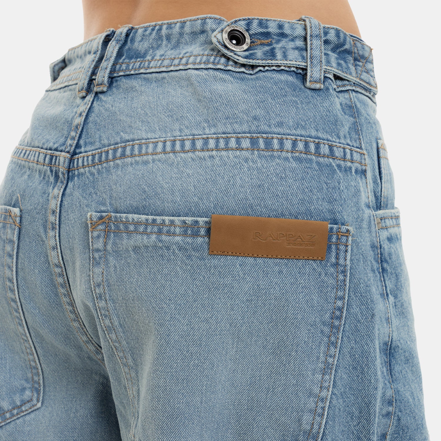 Oversized Flow Denim Light Blue WOMAN