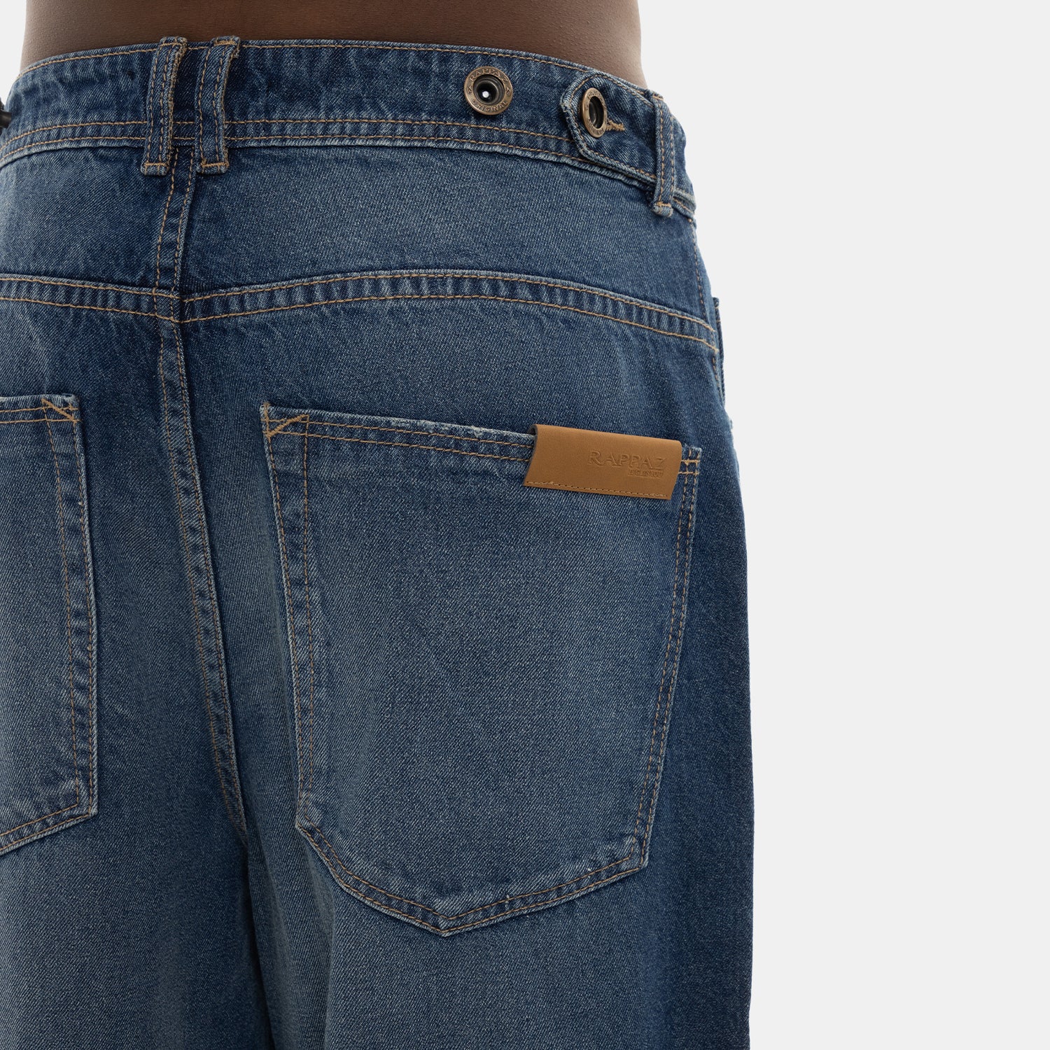 Oversized Flow Denim Deep Blue