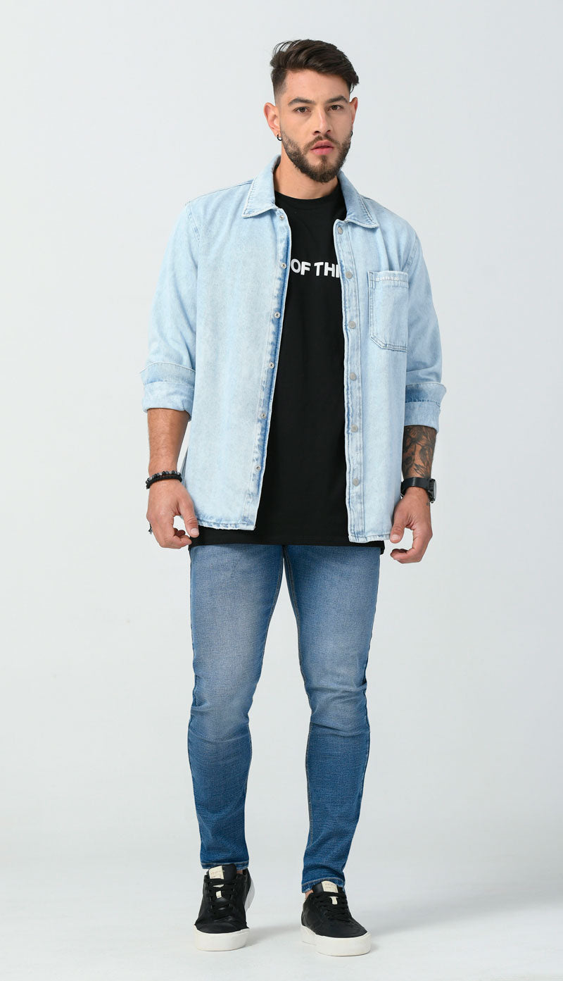 Jean Skinny Color Azul Claro Marca Rappaz