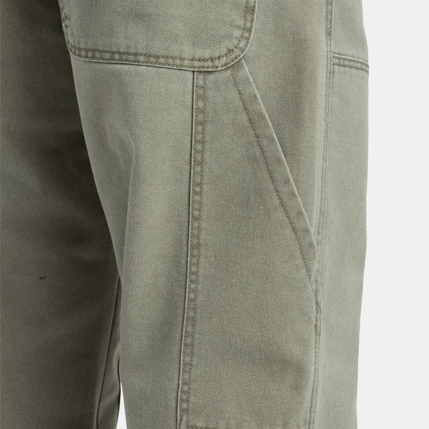 Carpenter Denim Pants Olive Green