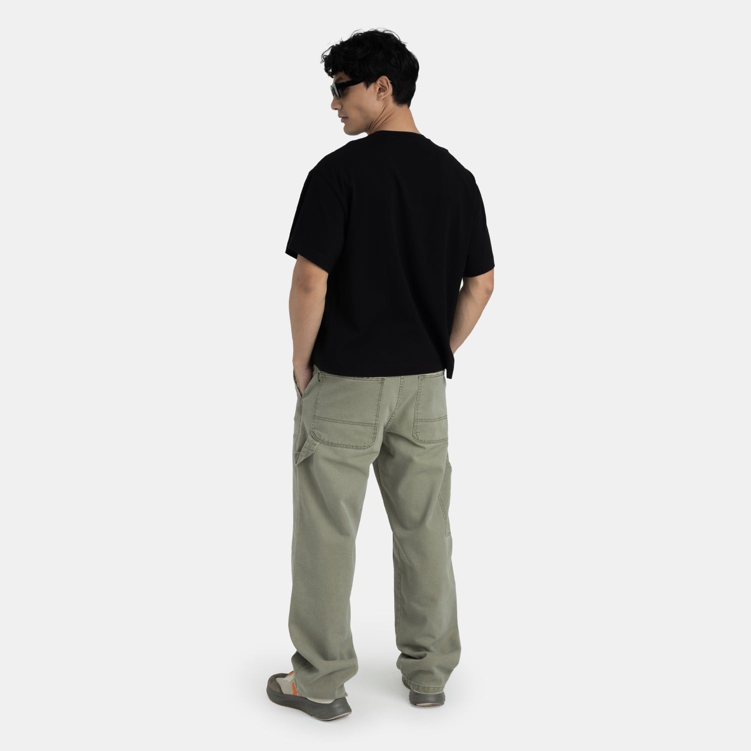 Carpenter Denim Pants Olive Green