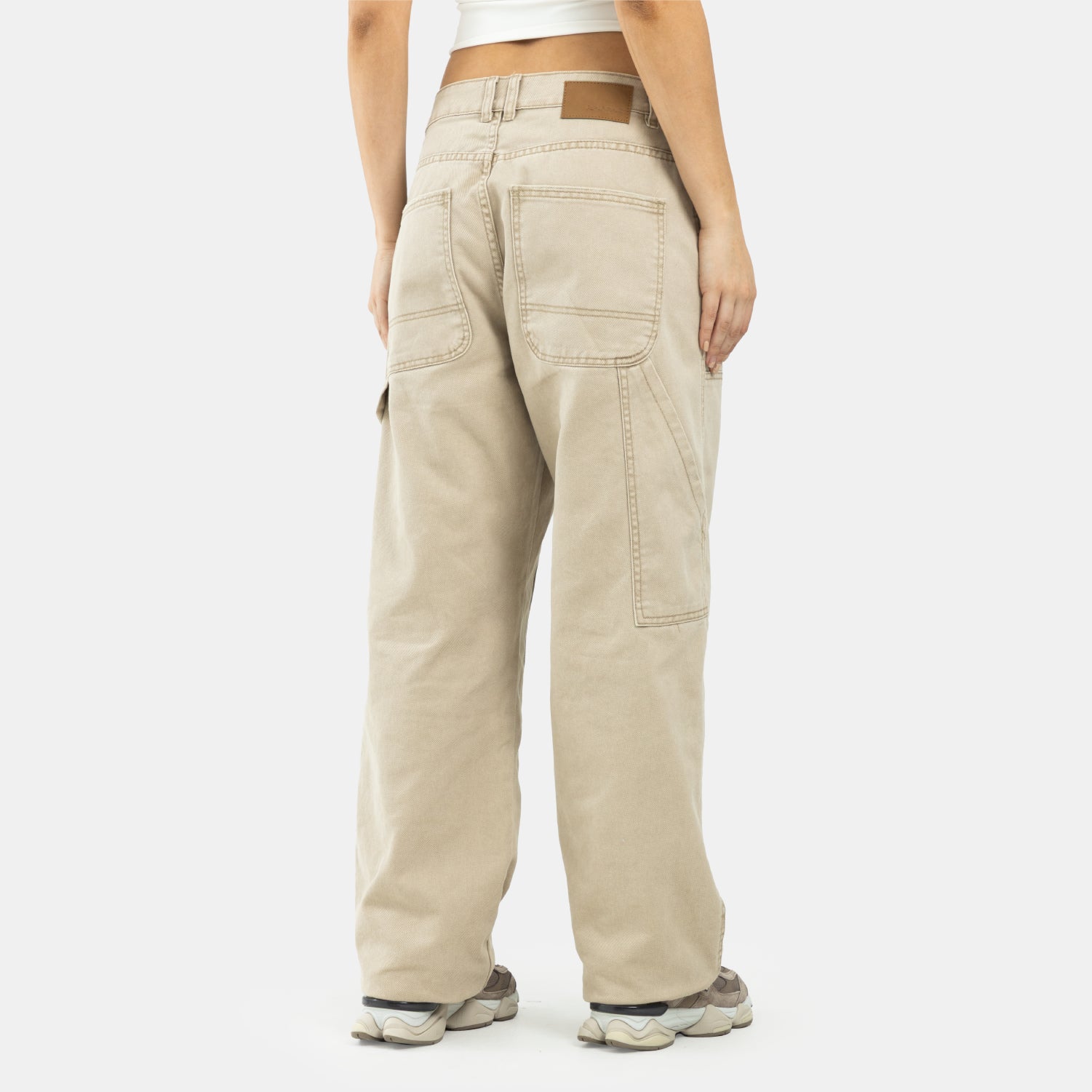 Carpenter Denim Pants Kaki WOMAN