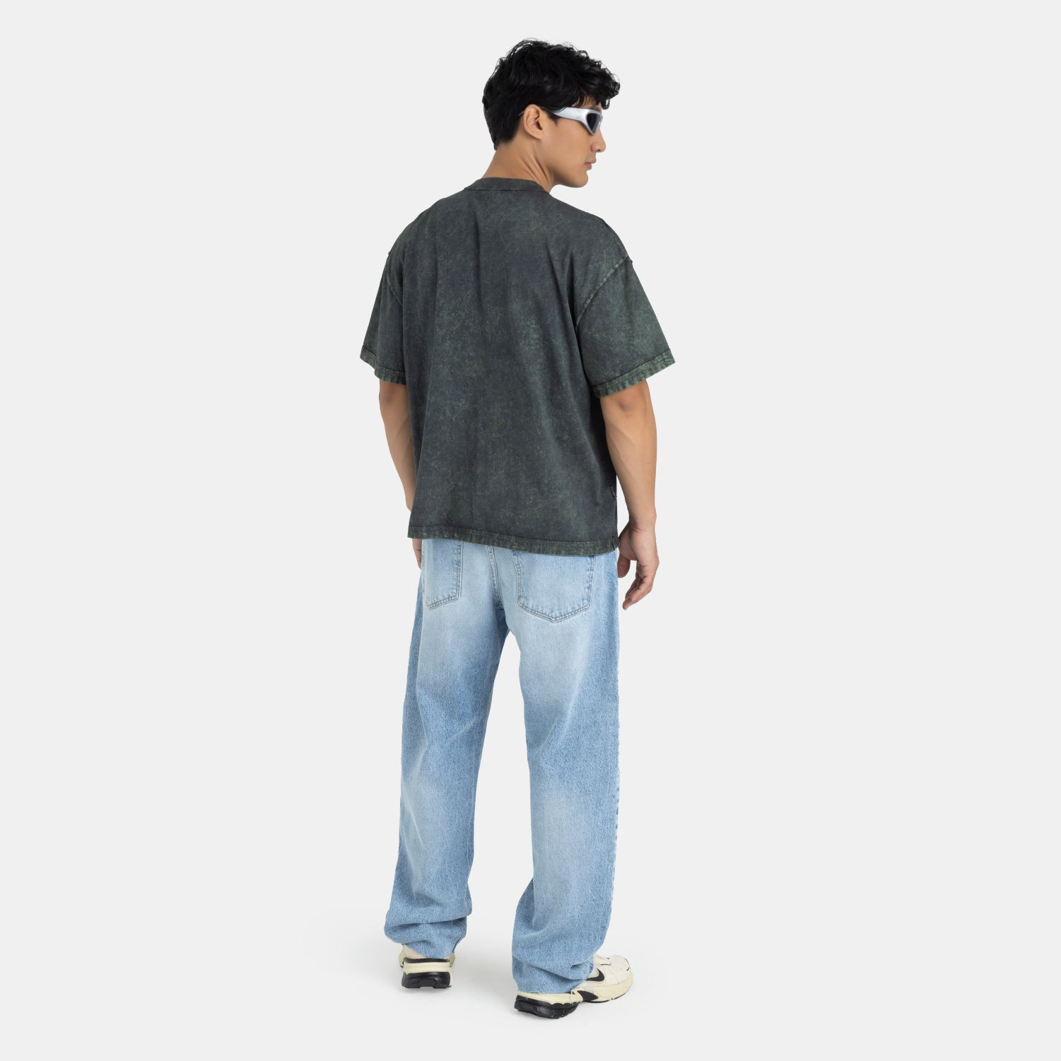 String Relaxed Jeans Light Blue