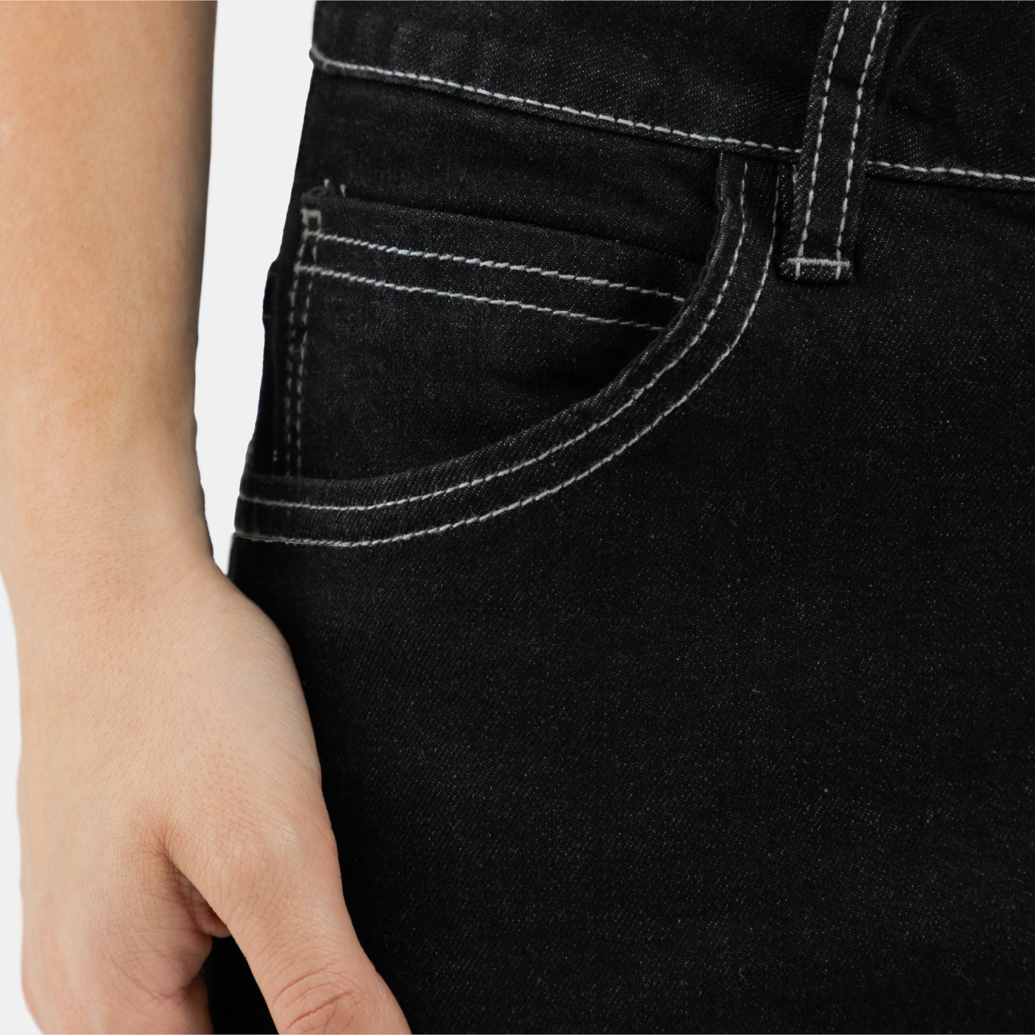 Carpenter Worker Relaxed Jeans Black WOMAN