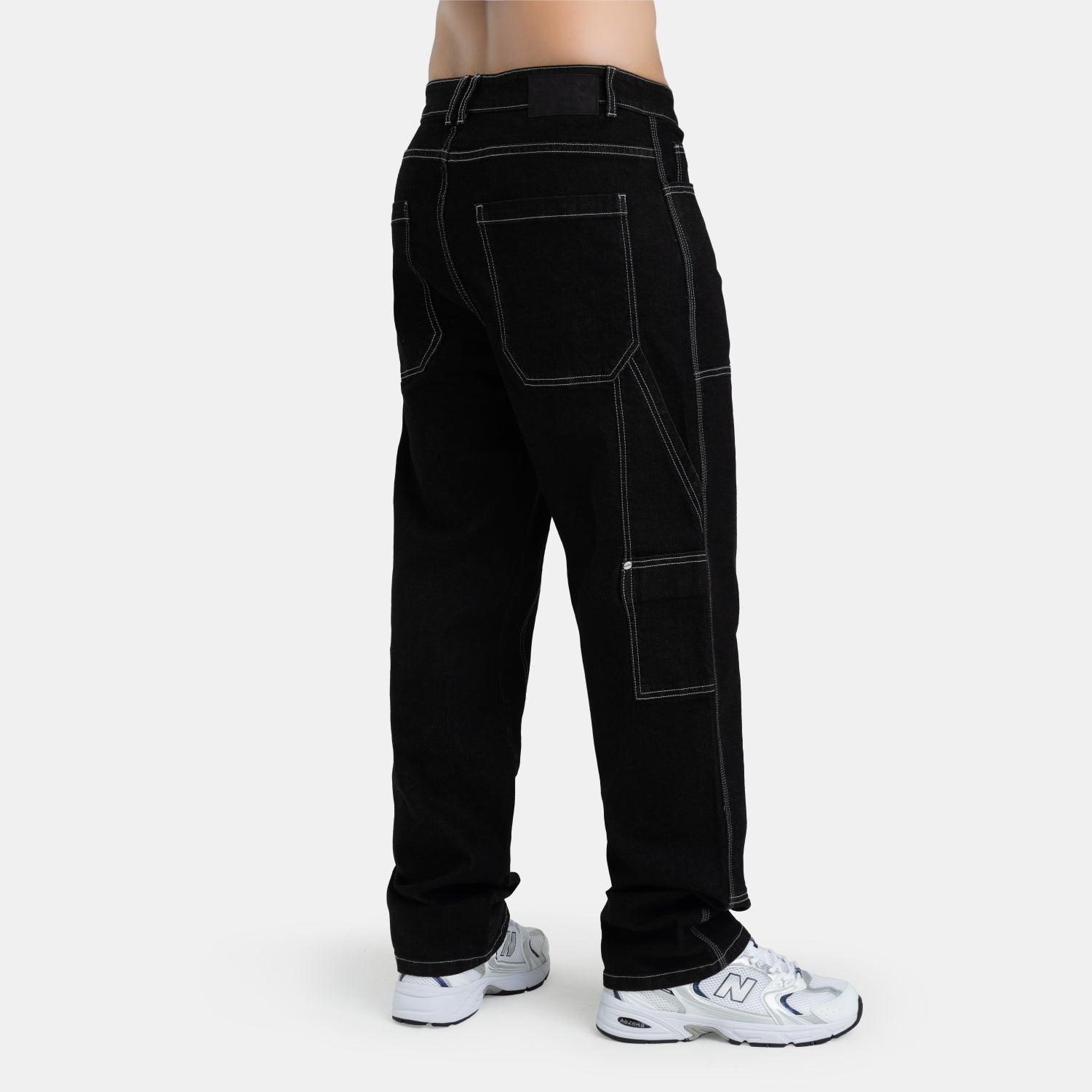 Carpenter Worker Relaxed Jeans Black