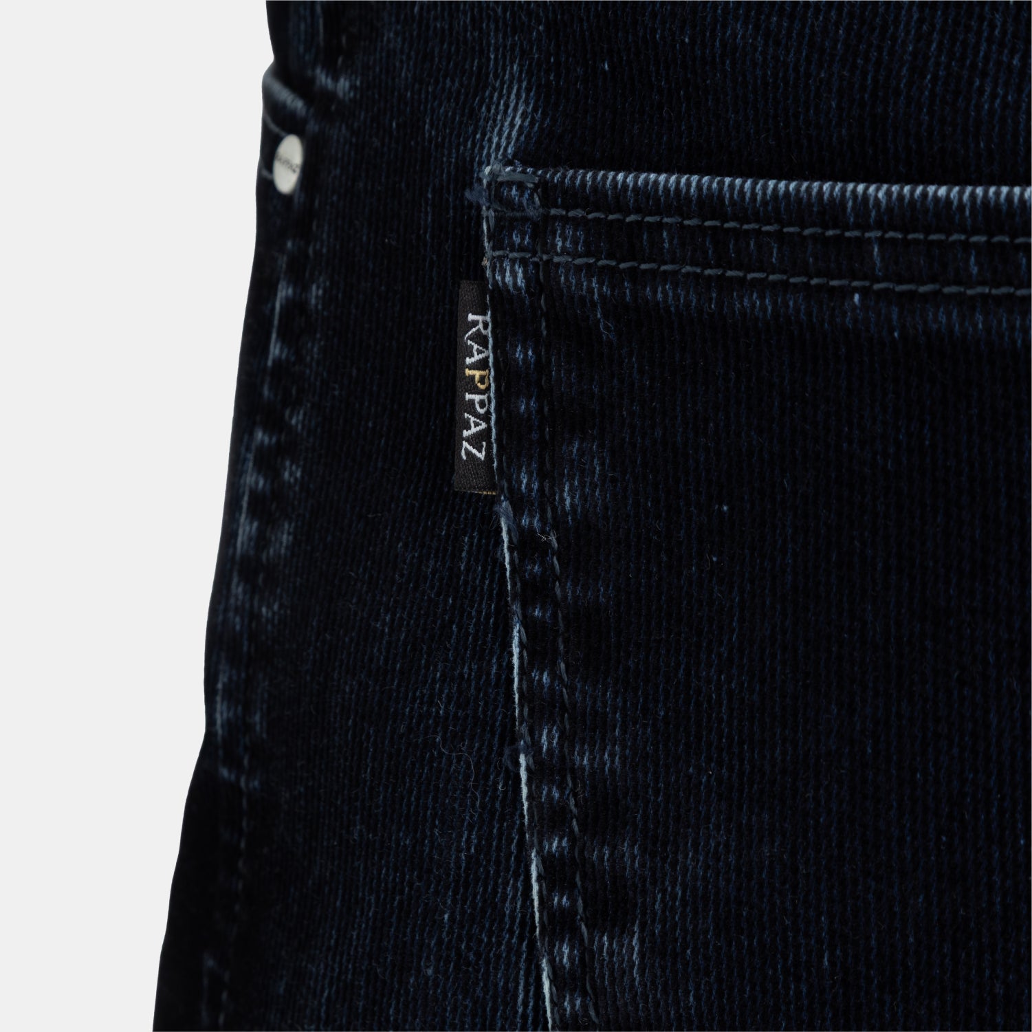 Corduroy Touch Denim Relaxed Jeans Dark Blue