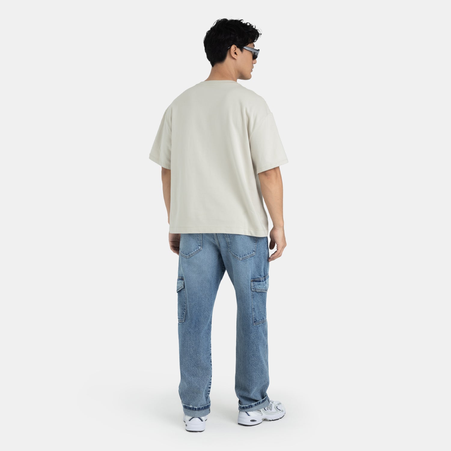 Urban Cargo Relaxed Jeans Medium Blue