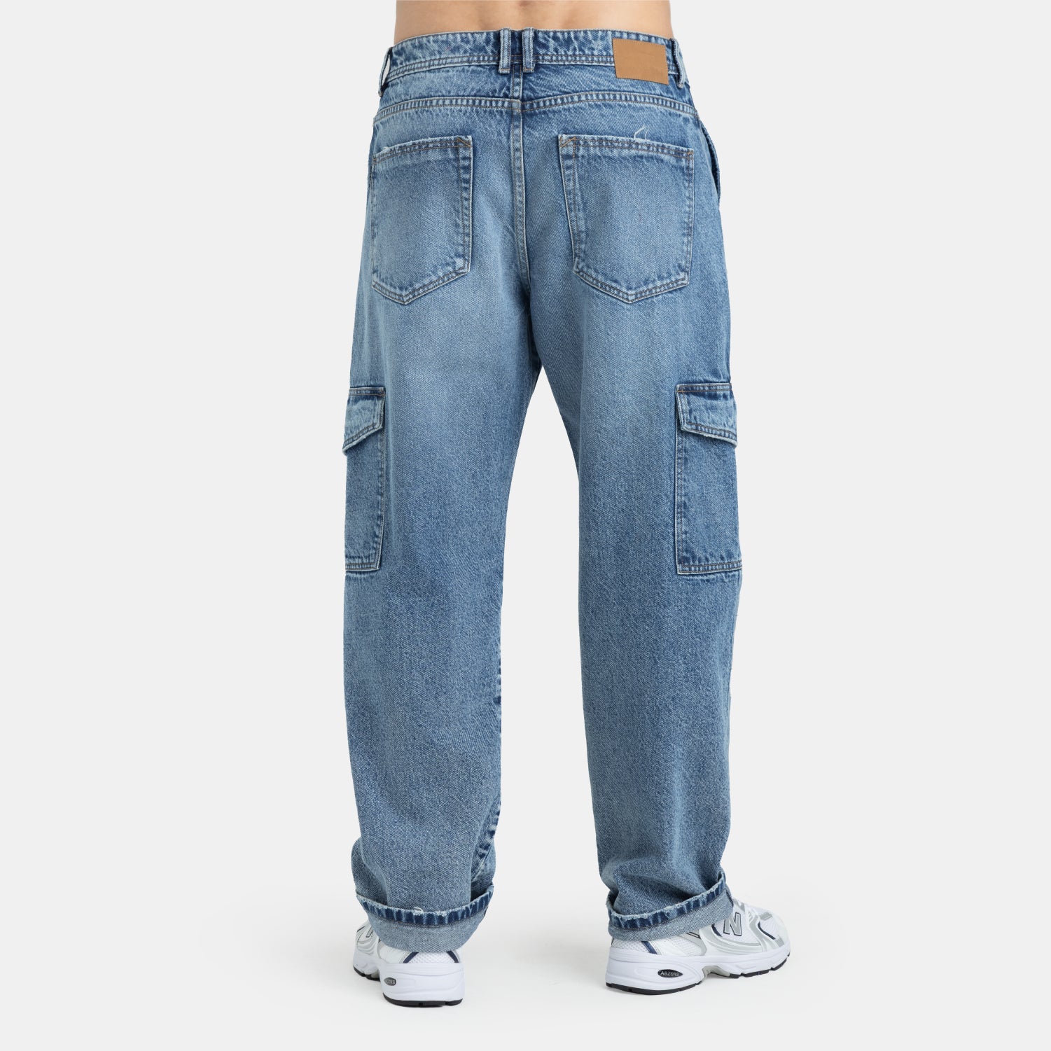 Urban Cargo Relaxed Jeans Medium Blue