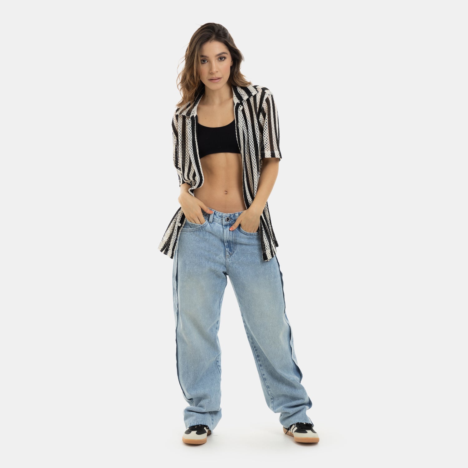 Denim Flow Relaxed Light Blue WOMAN