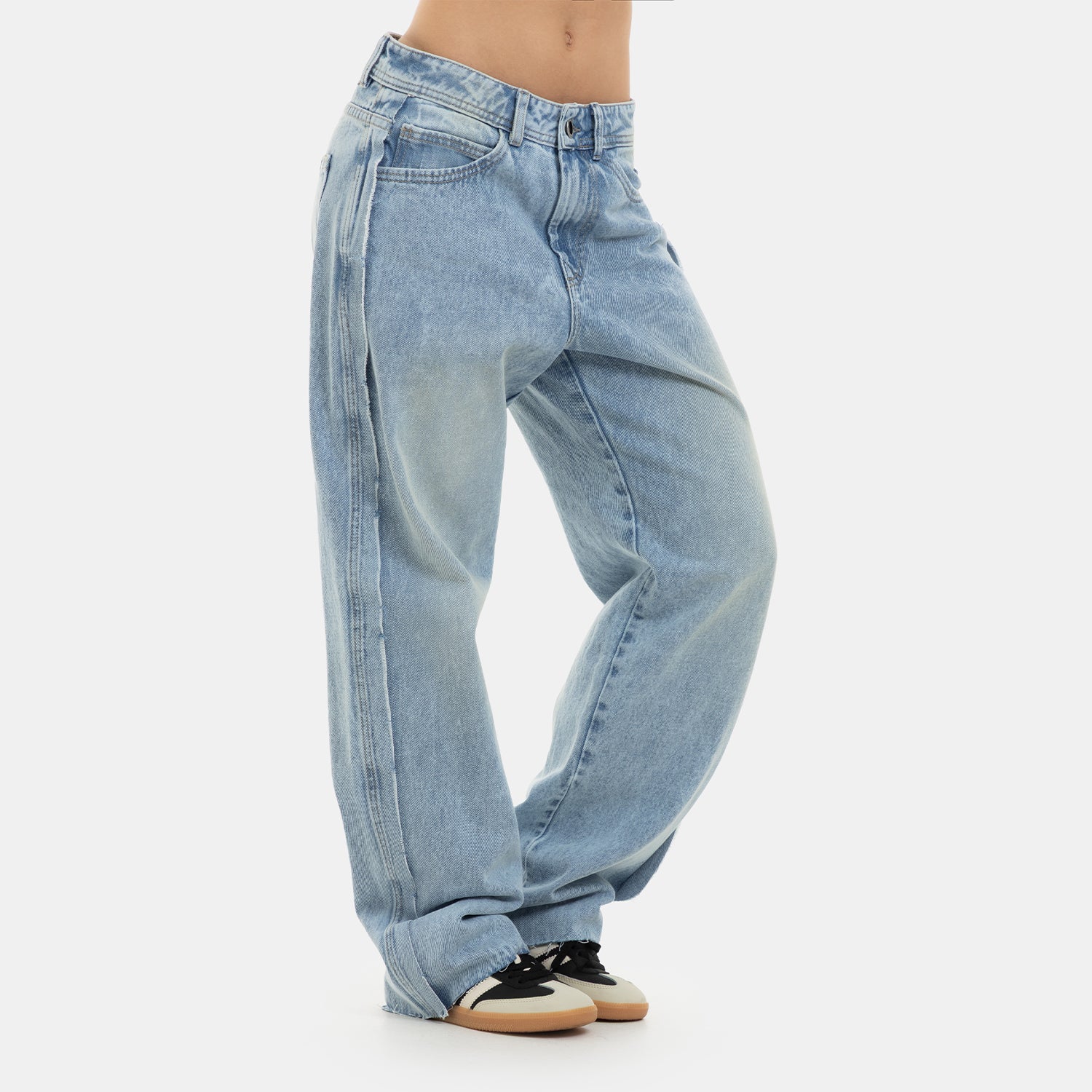 Denim Flow Relaxed Light Blue WOMAN