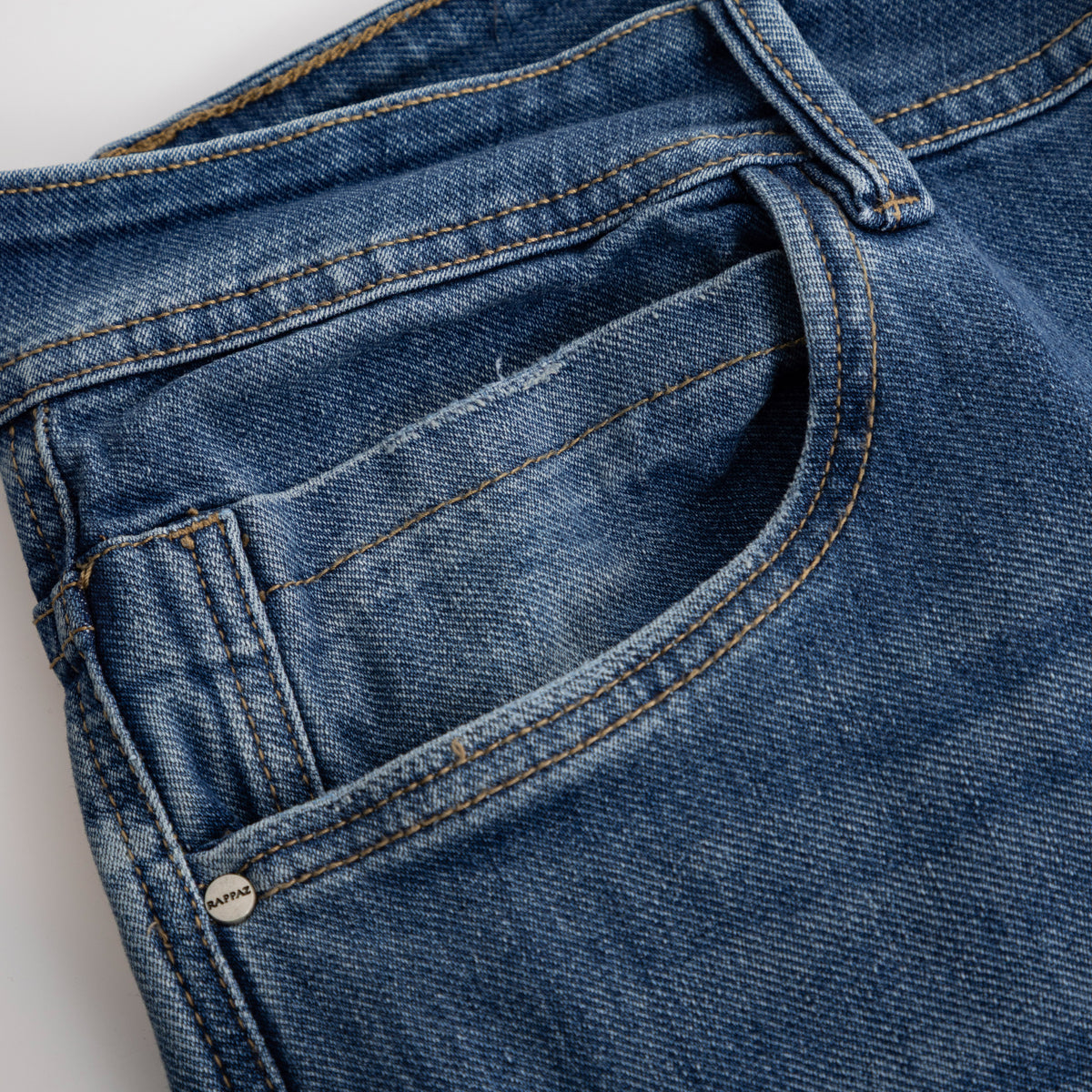 Straight Fit Jeans Mid Blue