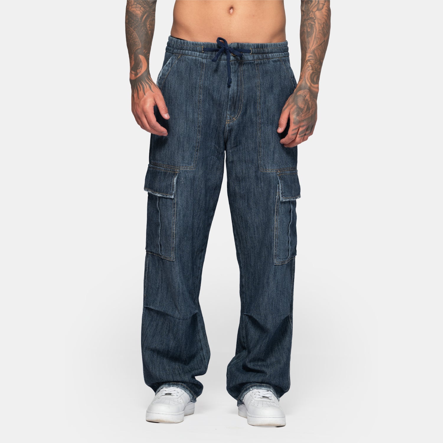 Cargo Jogger Denim Drift Dark Blue